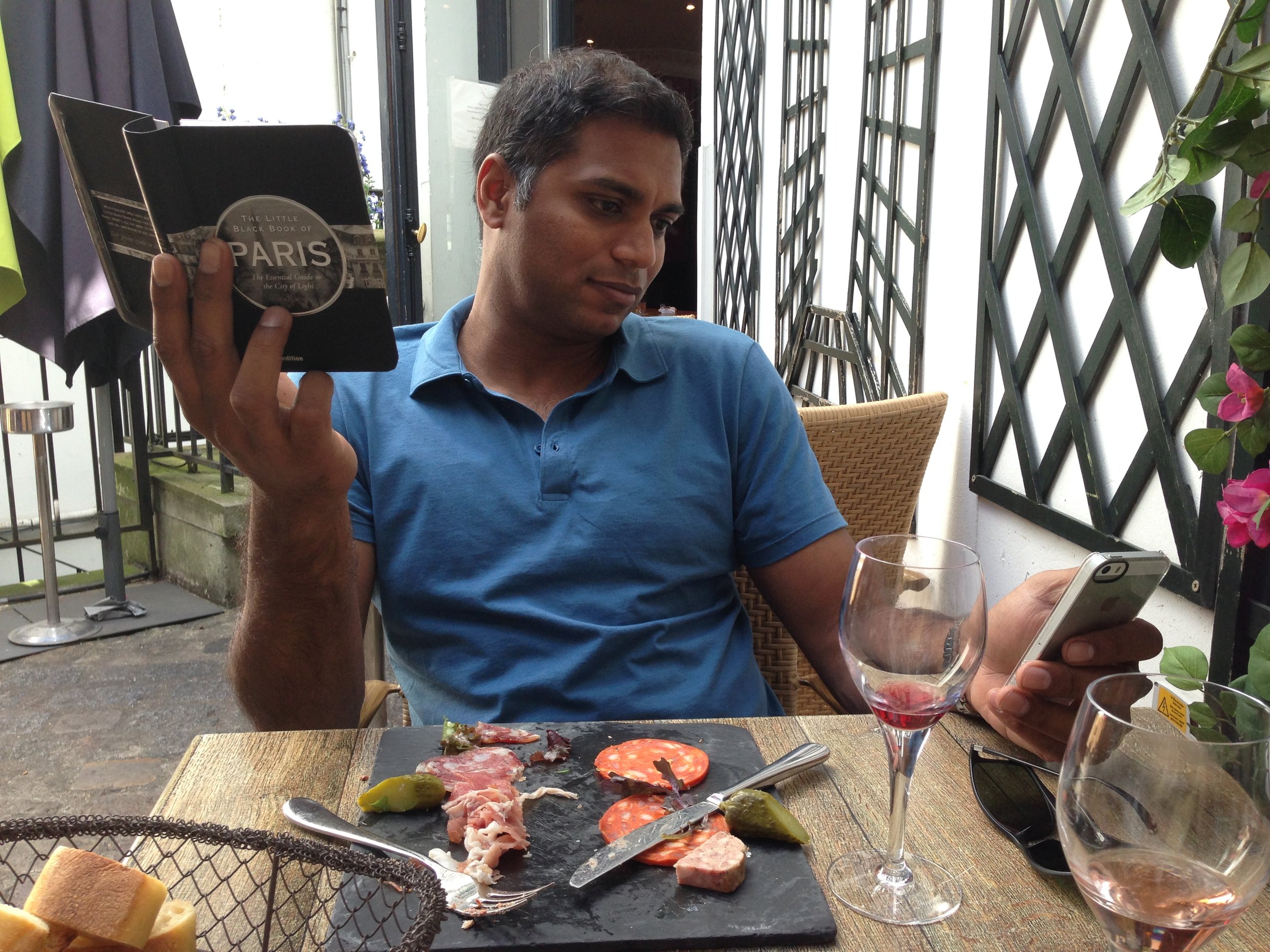  Pradeep jumping on the "research-at-lunch" bandwagon 