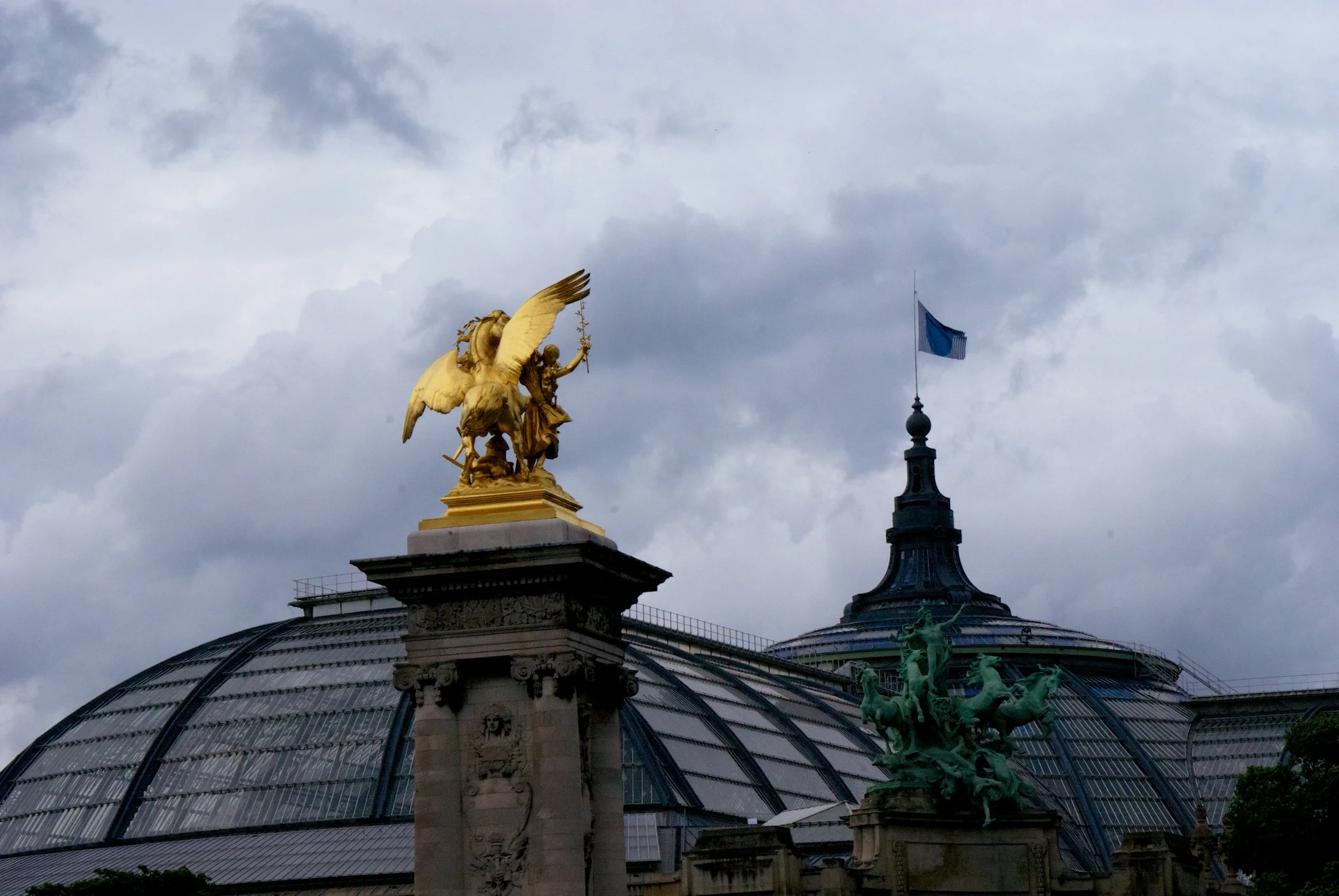View of the Grand Palais from Pont Alexandre III