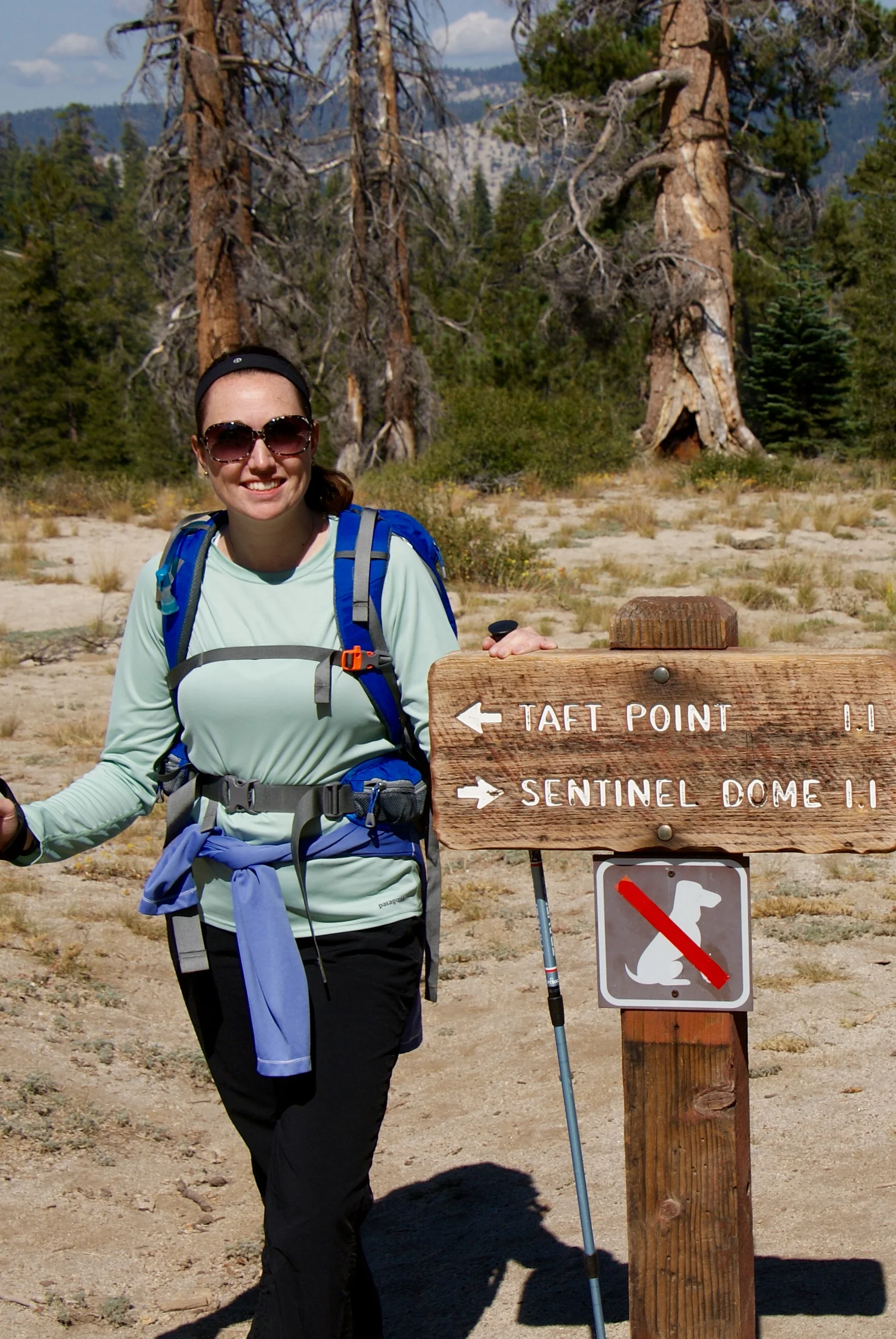Return to the trailhead and continue on to Taft Point. Most of the trail is an easy walk through the woods.