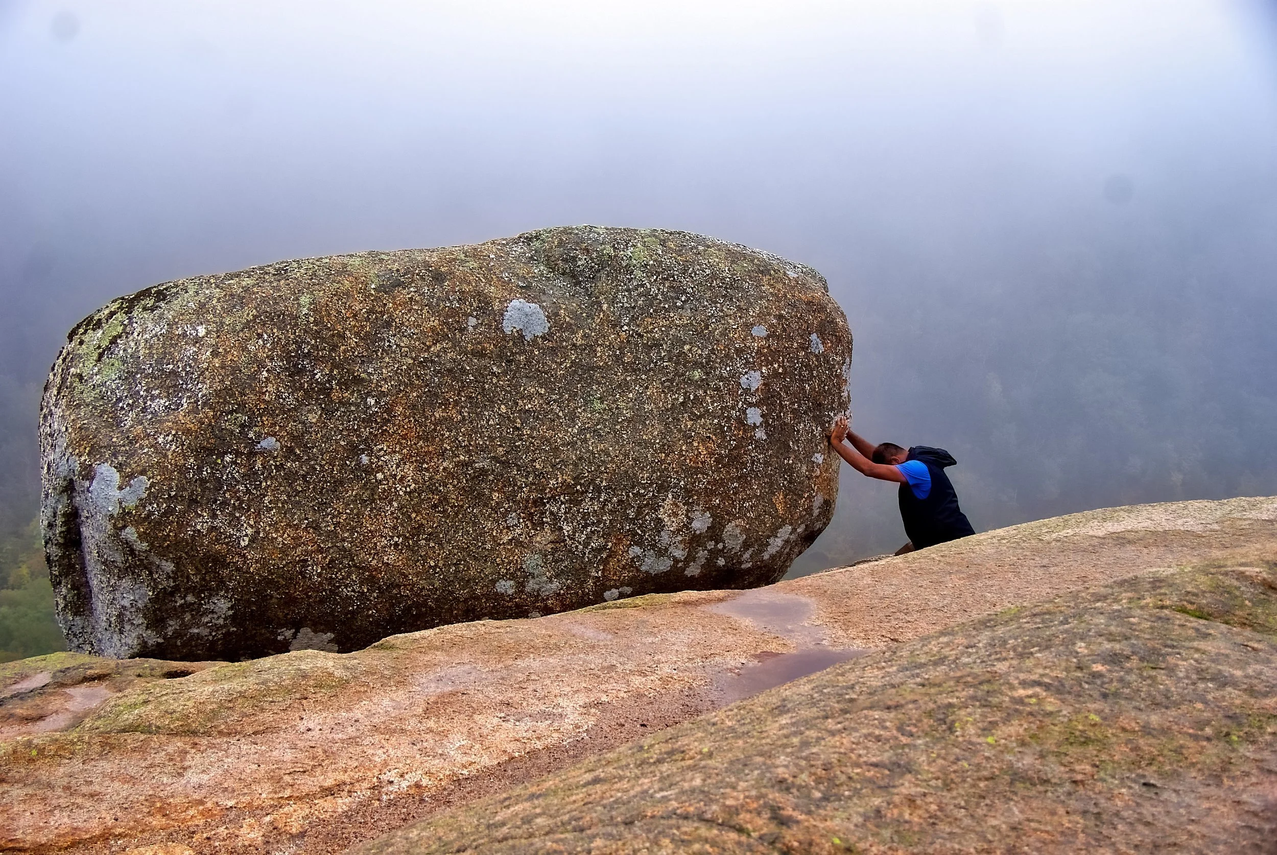  The boulder wins, yet again. 