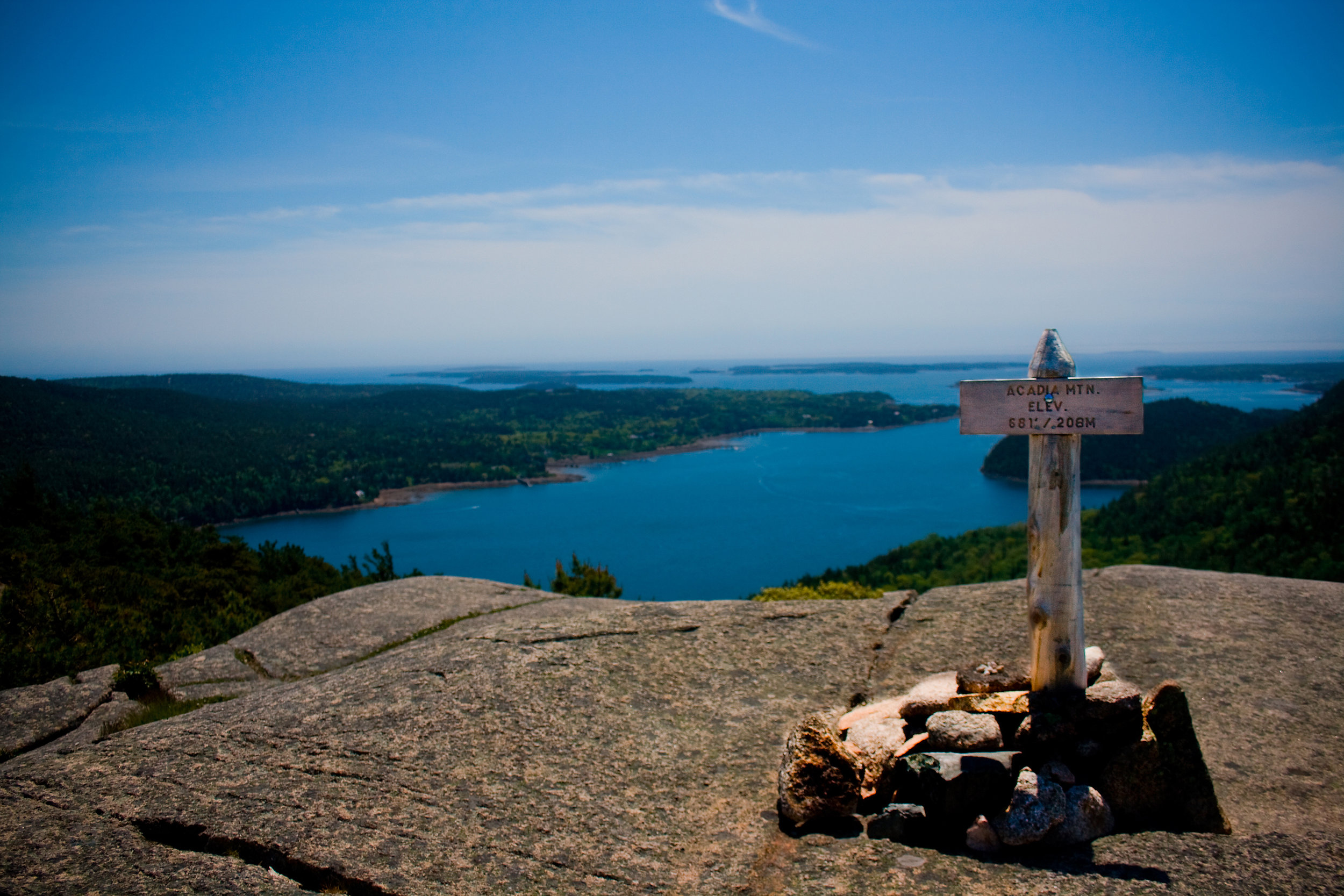 Atop Acadia Mountain
