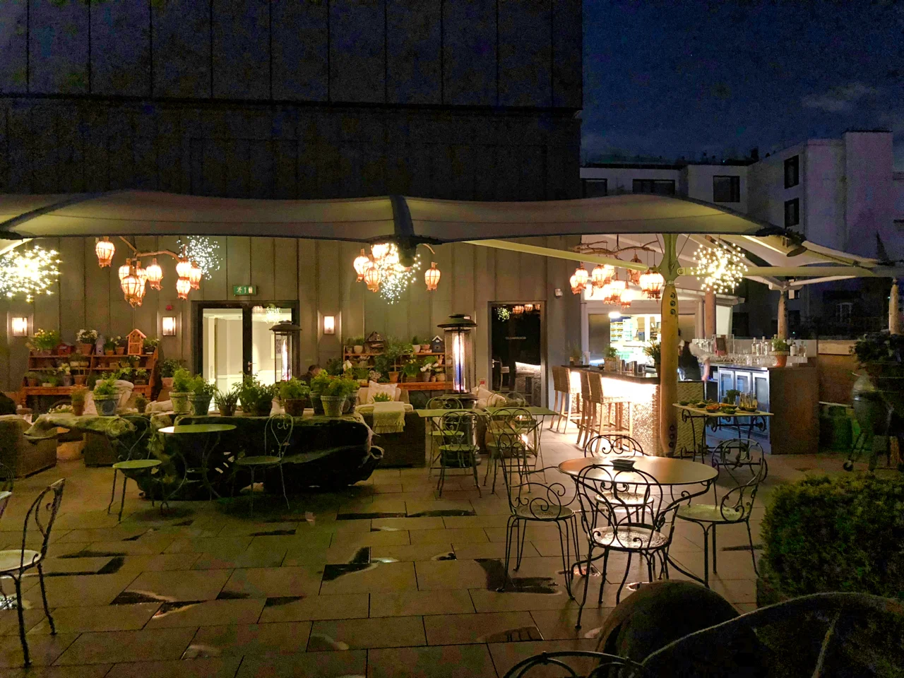 The Roof Terrace at Ham Yard Hotel