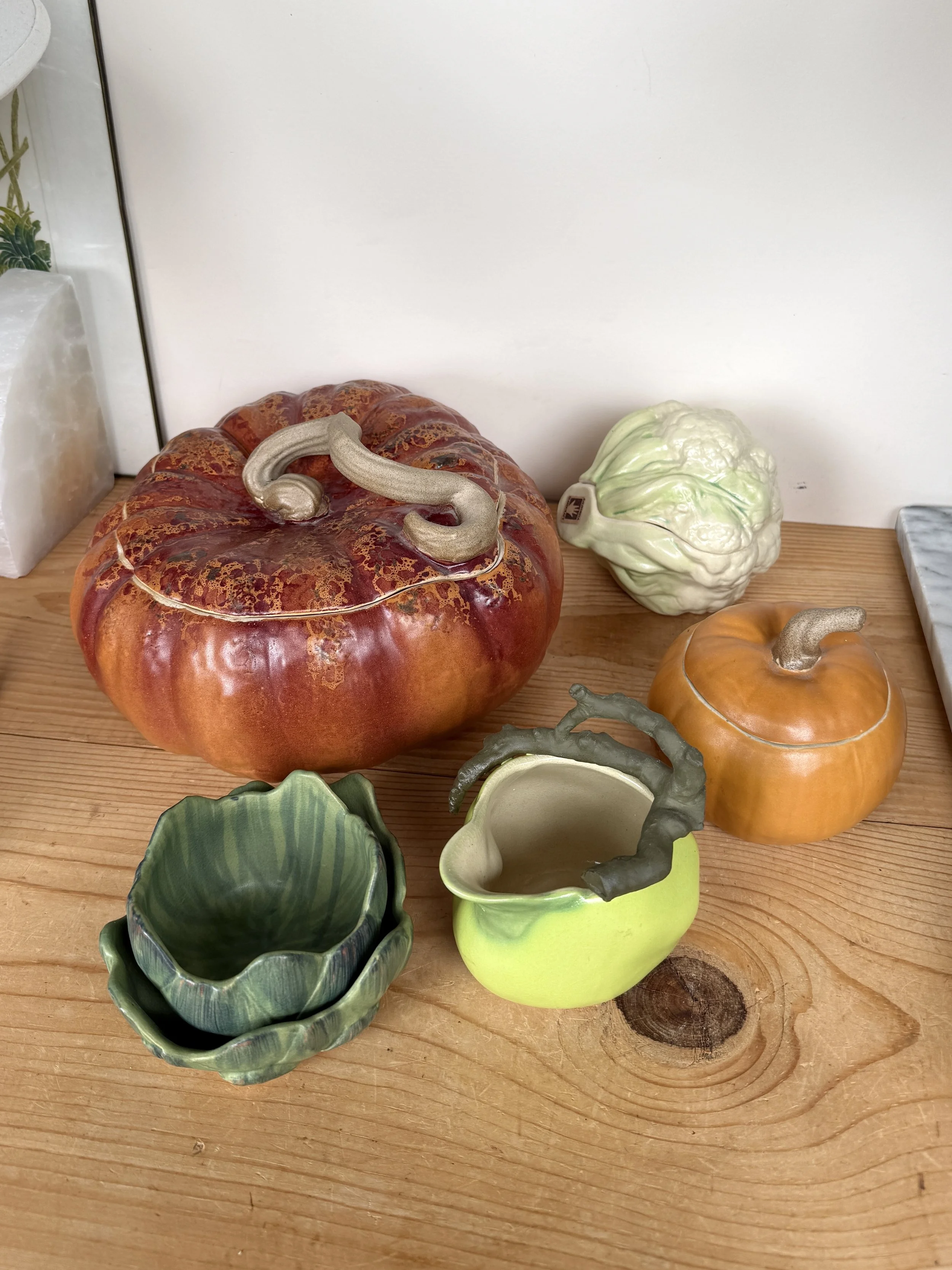 COMING SOON Vintage Patricia Garrett Ceramic Fruit + Veg