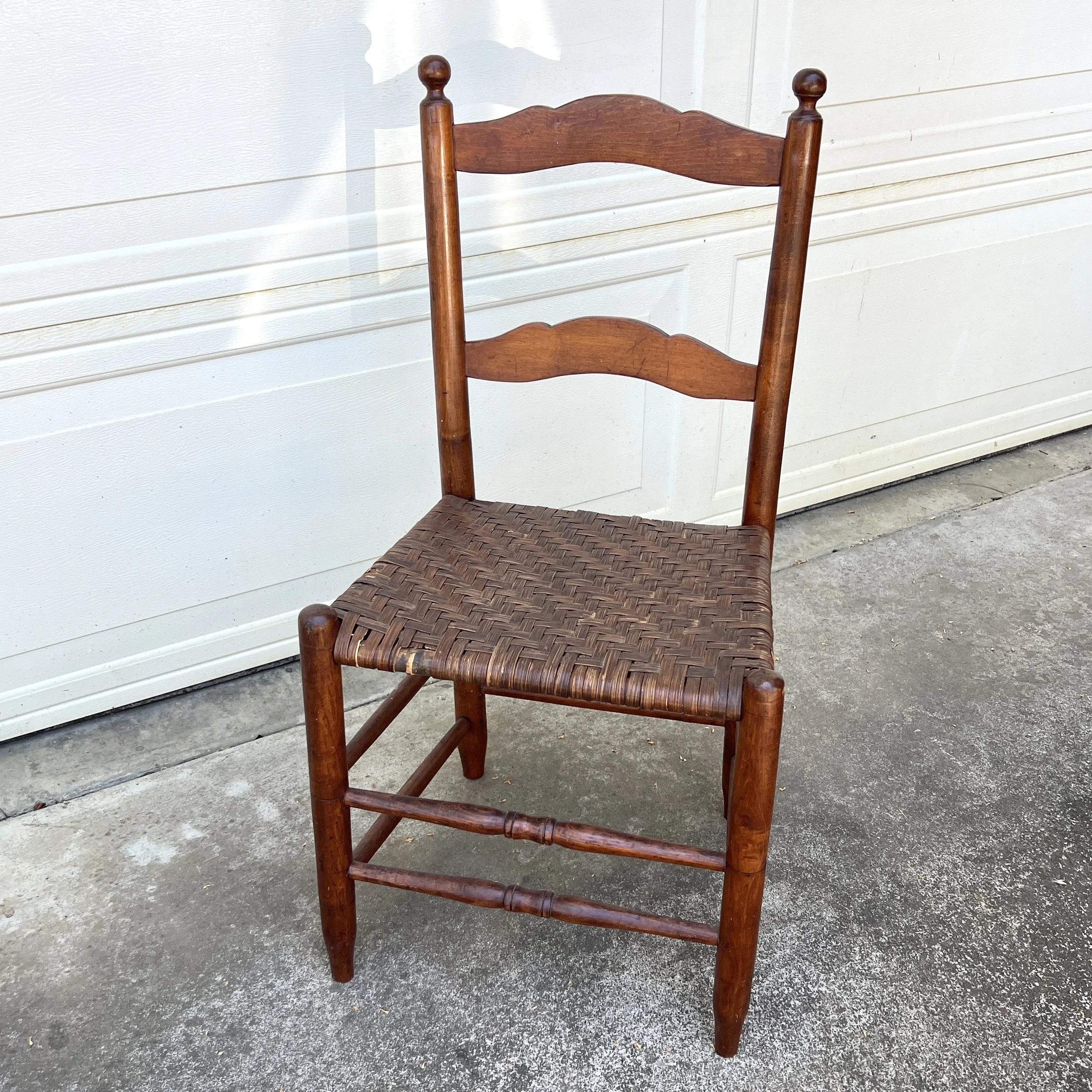 Antique Woven Seat Wood Chair