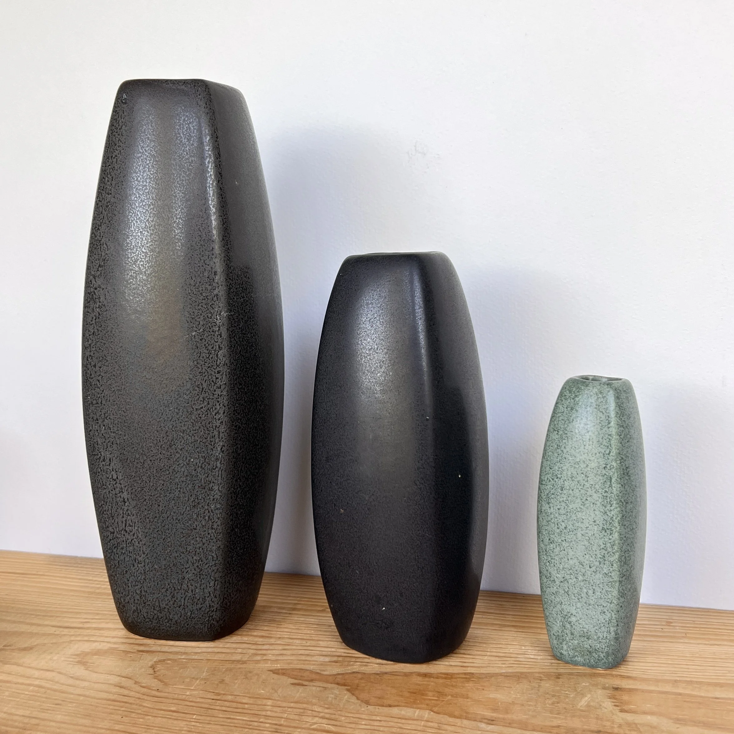 Vintage Marni Turkel Handmade Torpedo Style Vases