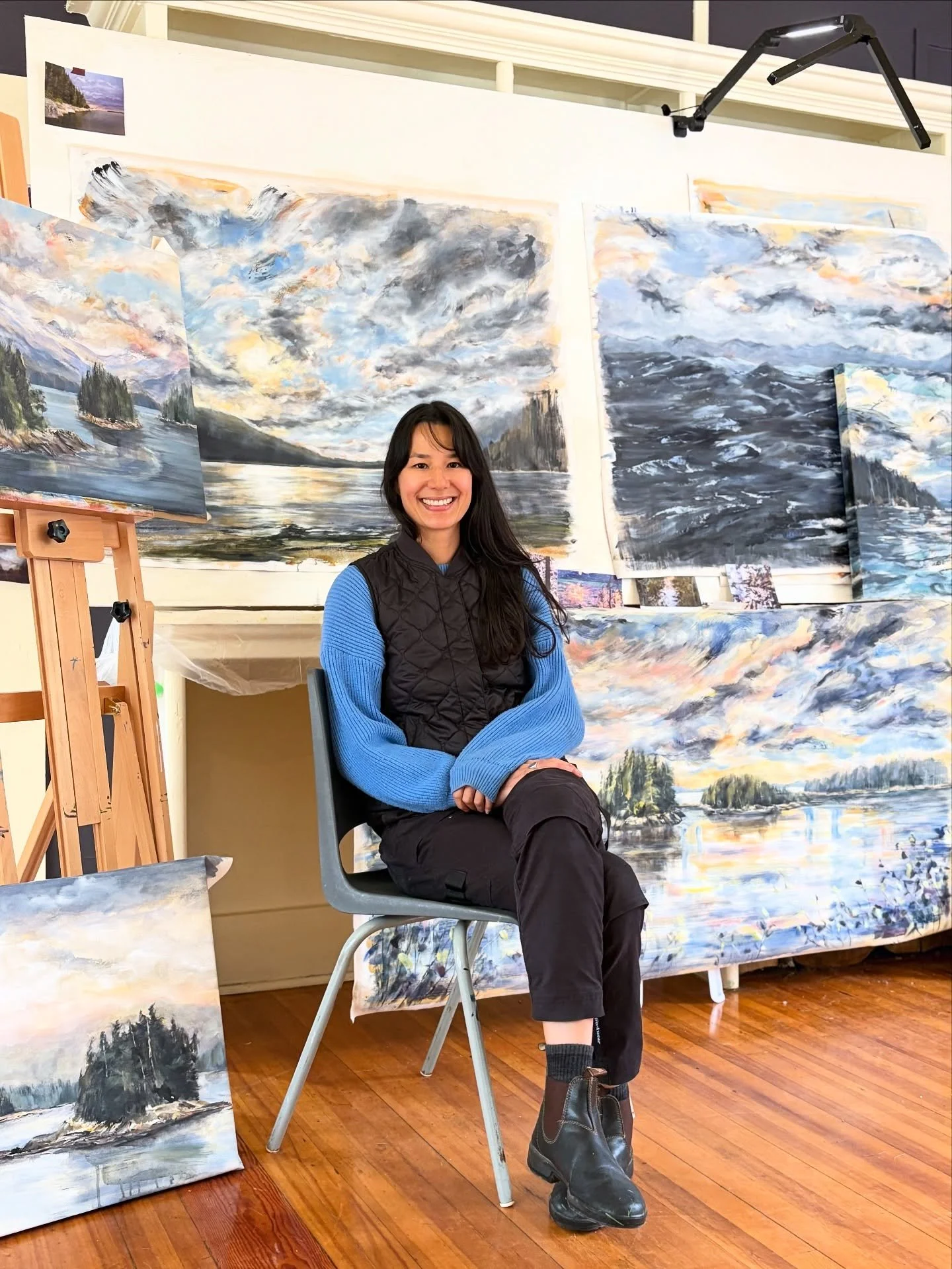 Hard to believe my 3 week artist residency @cassiarcannery has already come and gone! It was such a gift to spend this focused time exploring new landscapes and ideas in the most tranquil setting on the Skeena River, surrounded by mountains and trees
