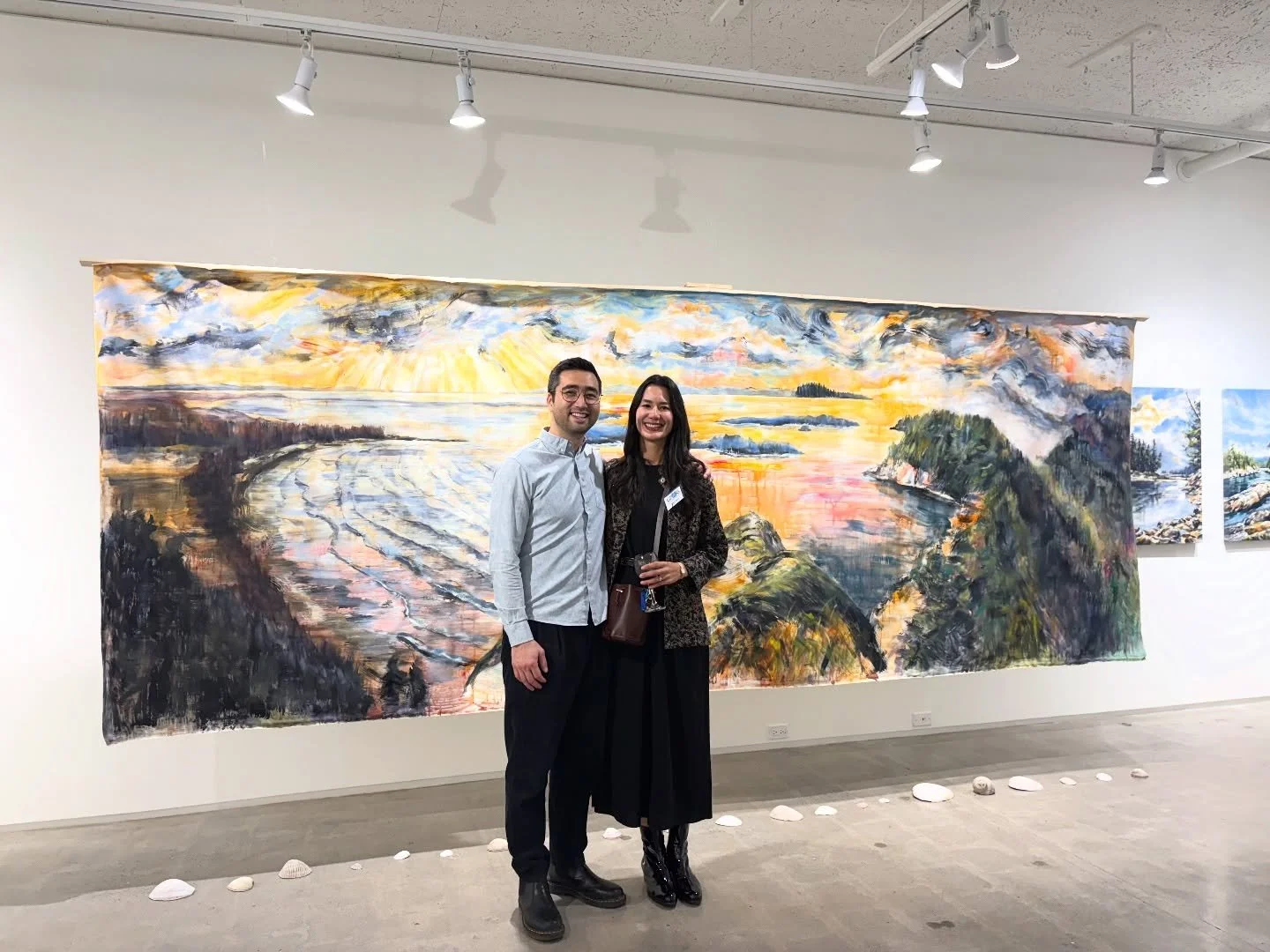 Exhibition Recap! 🎉Thank you to everyone who came out for the opening reception of &ldquo;Eternal Horizons&rdquo; yesterday in Gibsons. It was such a pleasure to connect with each of you and I&rsquo;m very grateful for this very special day that I&r