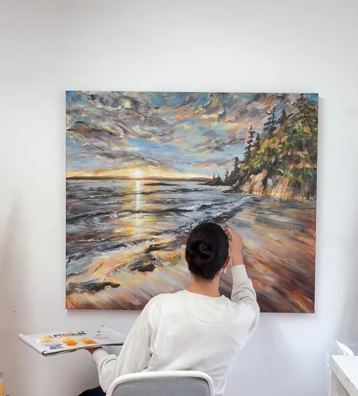 Thrilled to be hosting a painting demo this Sunday @opusartsupplies Granville island store! 💖

This time I&rsquo;ll be sharing my perspective on the fascinating process of mixing, shading, and tinting with stunning brand-new colours from the Opus Es