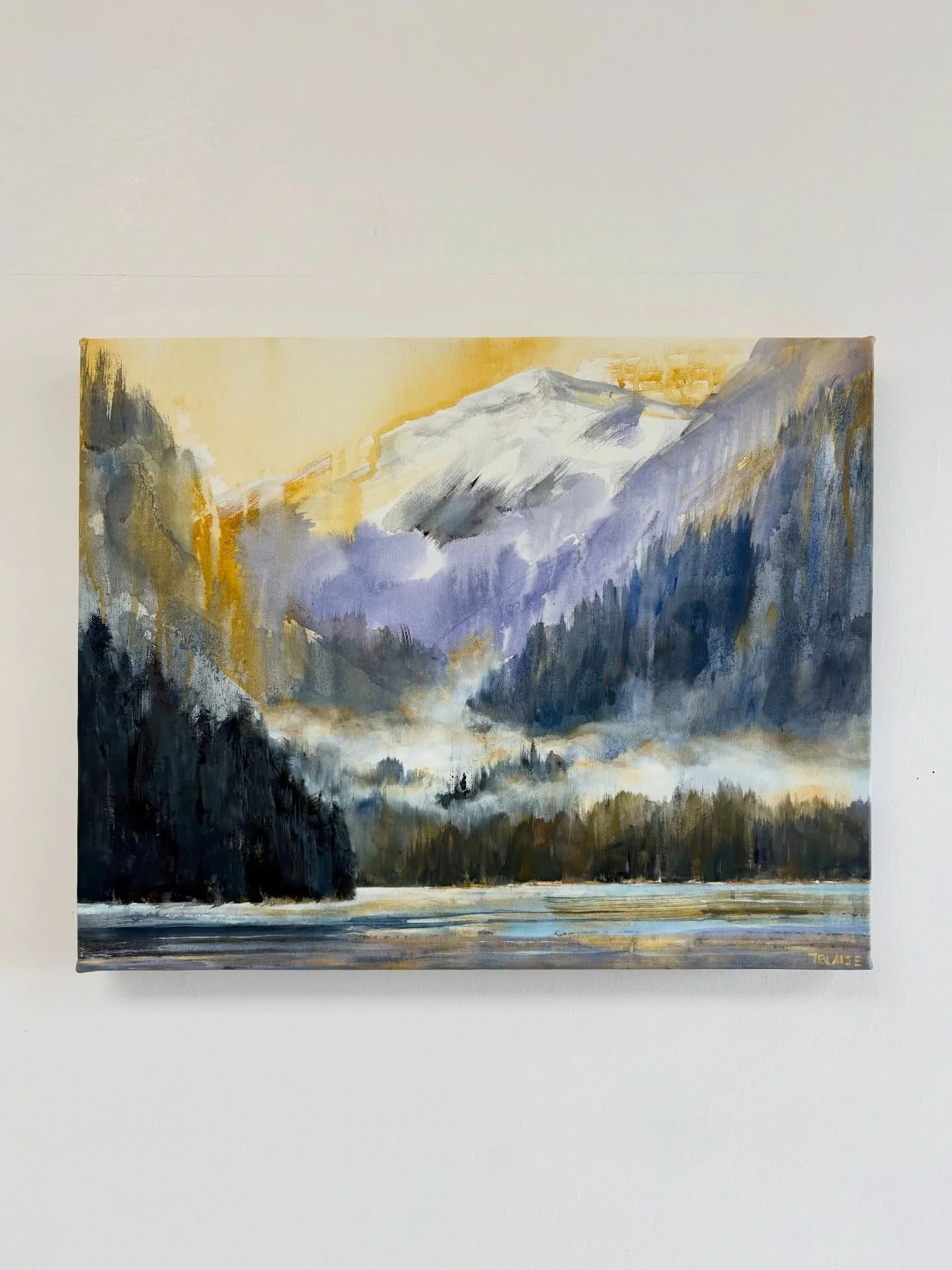 A fresh new painting titled &ldquo;Northern Drift&rdquo;. This 16x20 piece is a journey back to the fjords🏔. Created with a blend of fluid ink and oil paint, it speaks to the idea of drifting memory.

I wanted to capture that ethereal moment where t