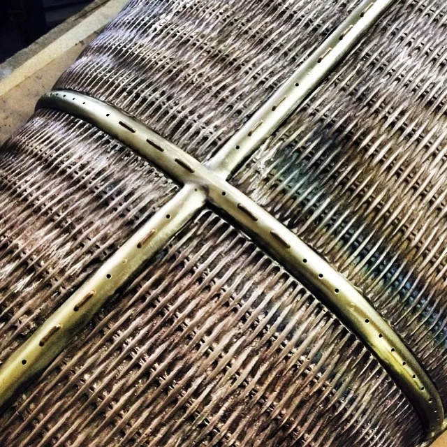 "Stitching" the top this evening. God is in the details.