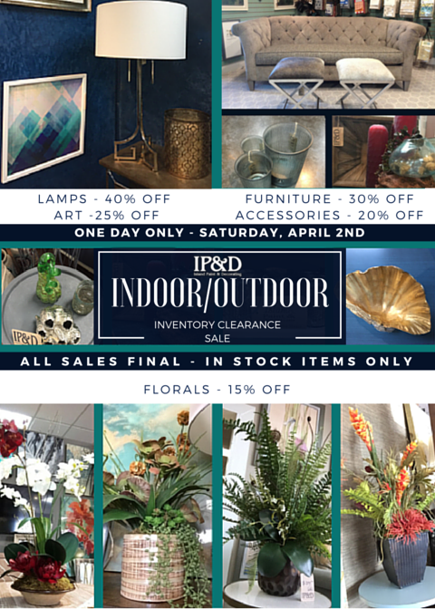 This is an in-store flyer we designed to coincide with the overall branding of the sale.