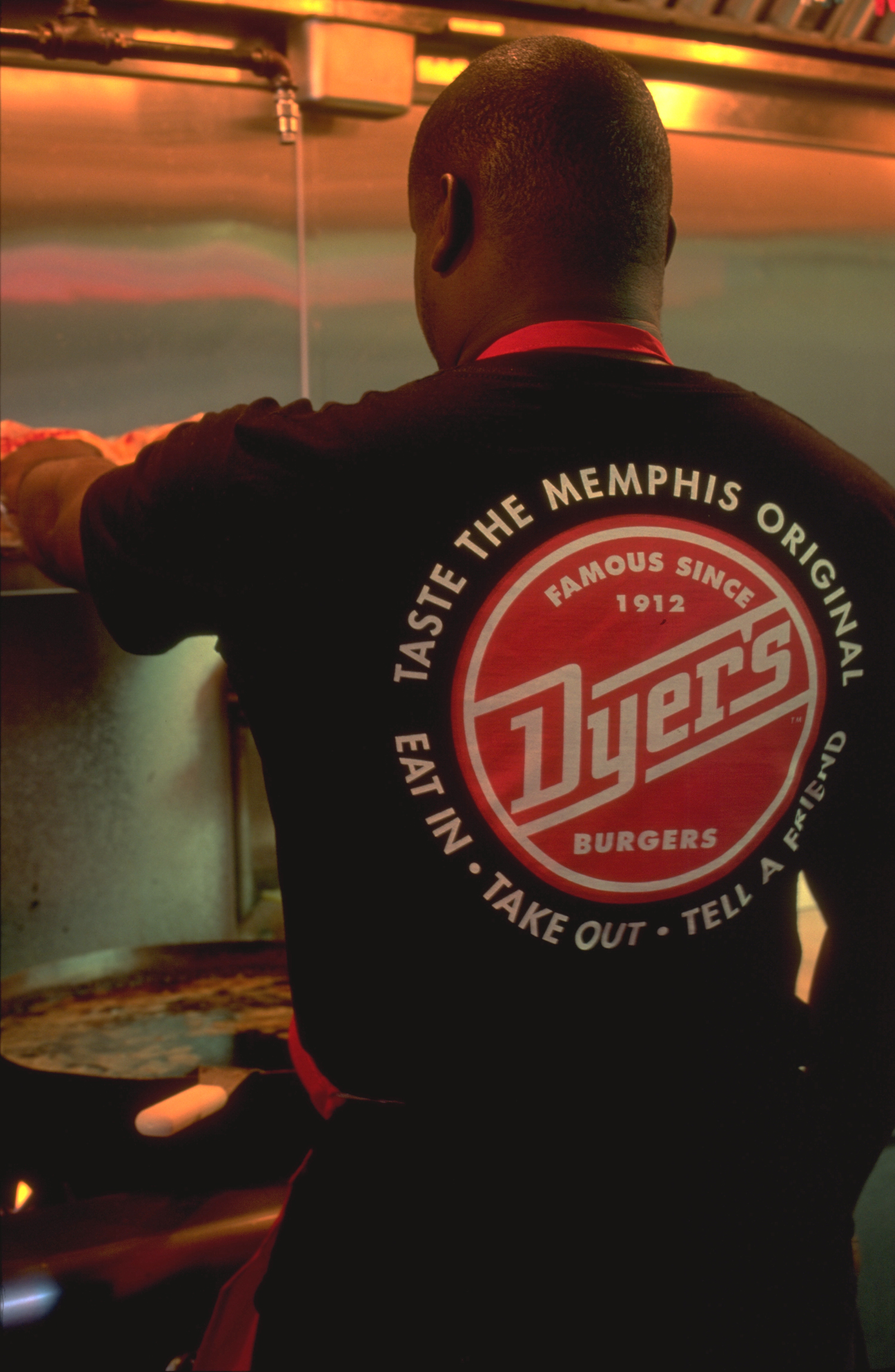  Dyer’s Burgers tee  Branding creative and design by Chuck Mitchell  Beale Street Memphis, Tennessee 
