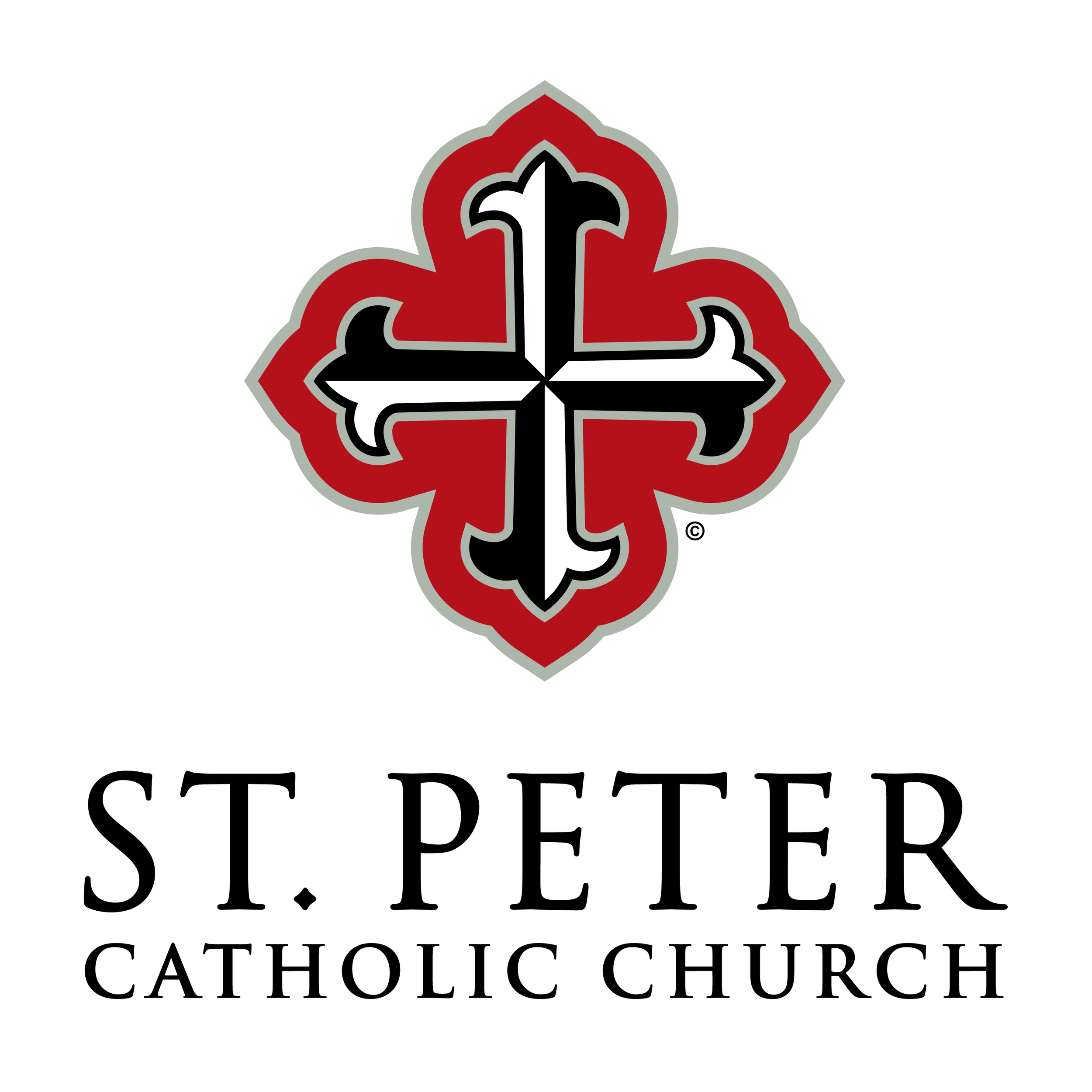  St. Peter Catholic Church  Branding creative and design by Chuck Mitchell  Pro bono work developed for St. Peter Catholic Church, Memphis, TN 