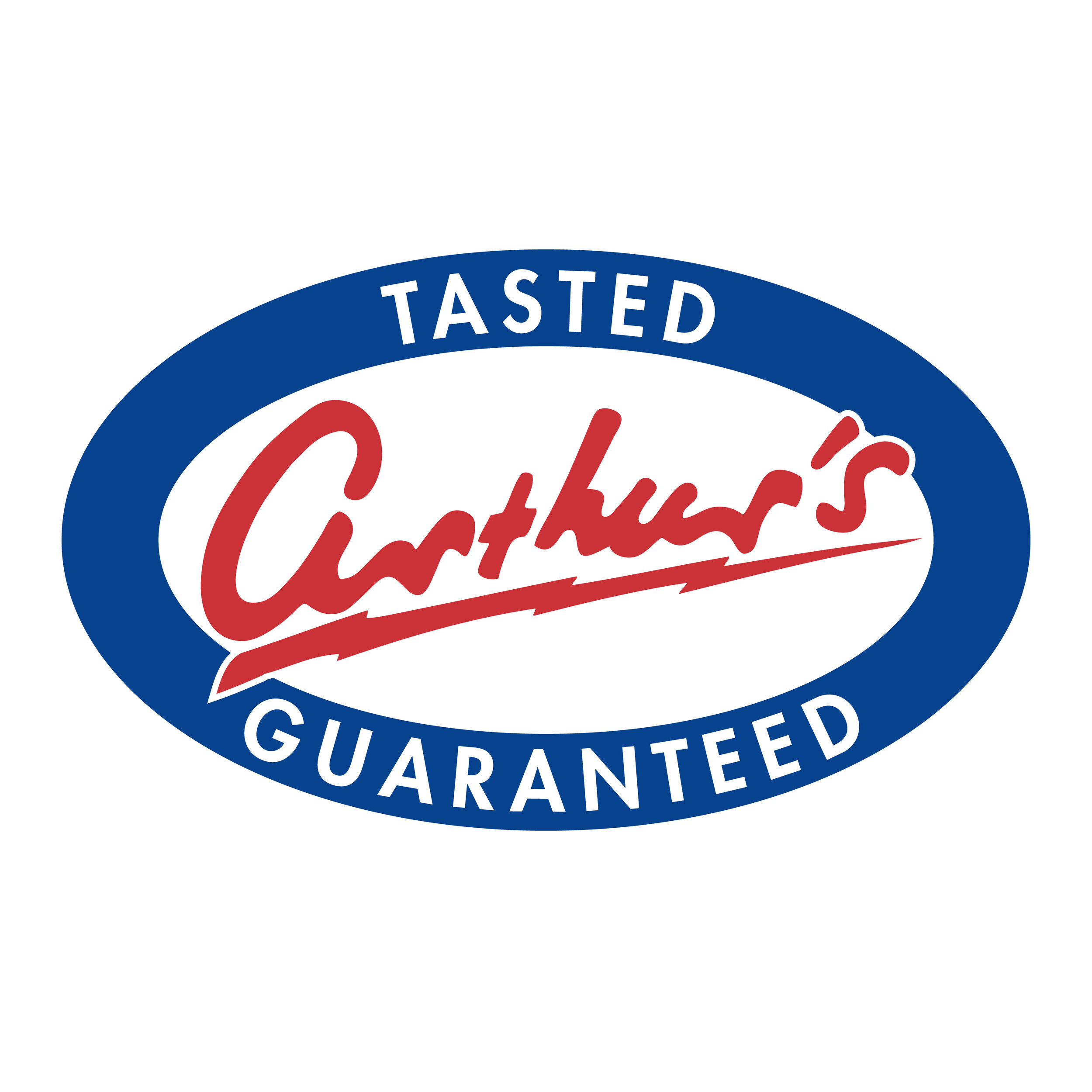  Arthur’s “Tasted Guaranteed” logo and label  Branding creative and design by Chuck Mitchell 
