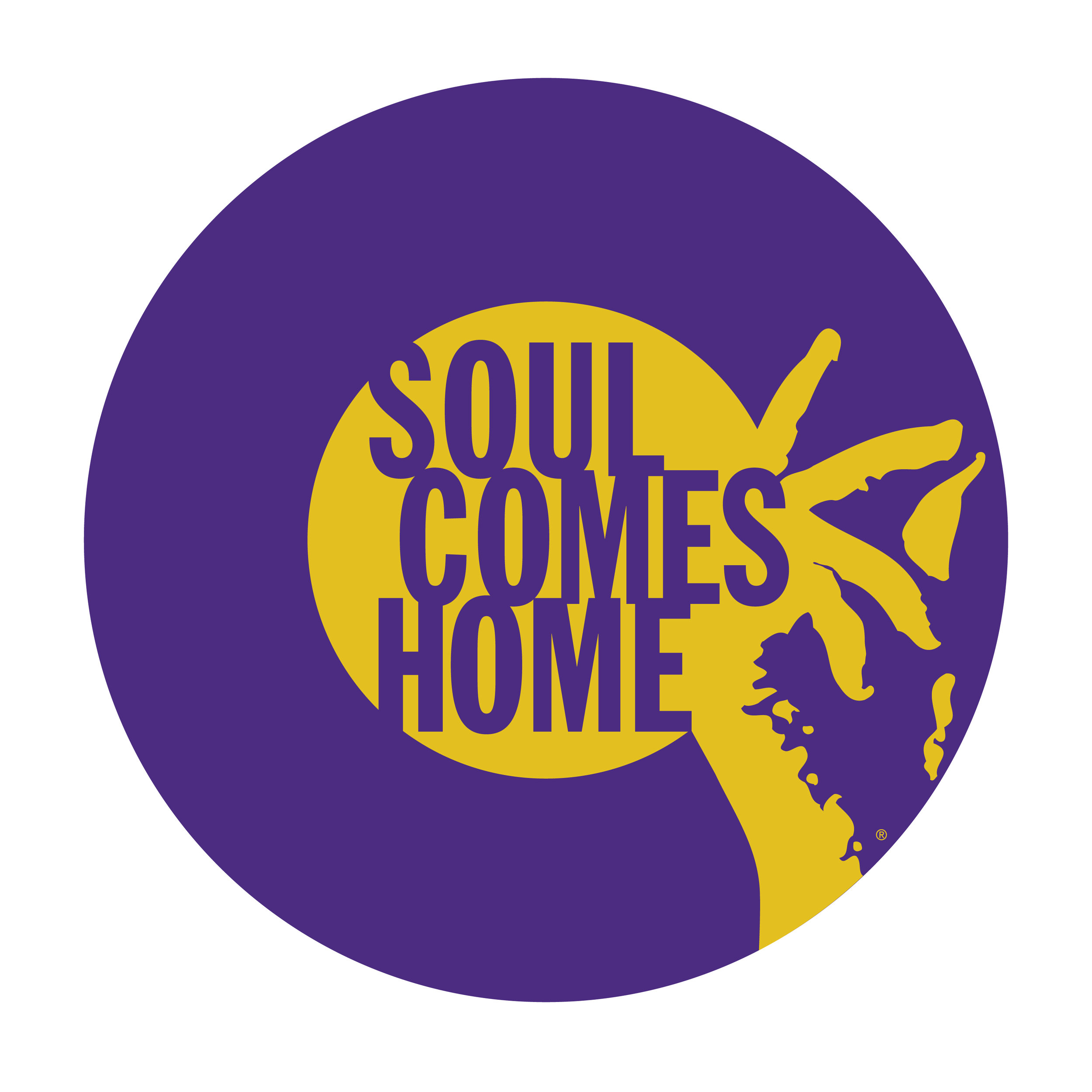  Soul Comes Home event and merchandise logo  Branding creative and design by Chuck Mitchell 