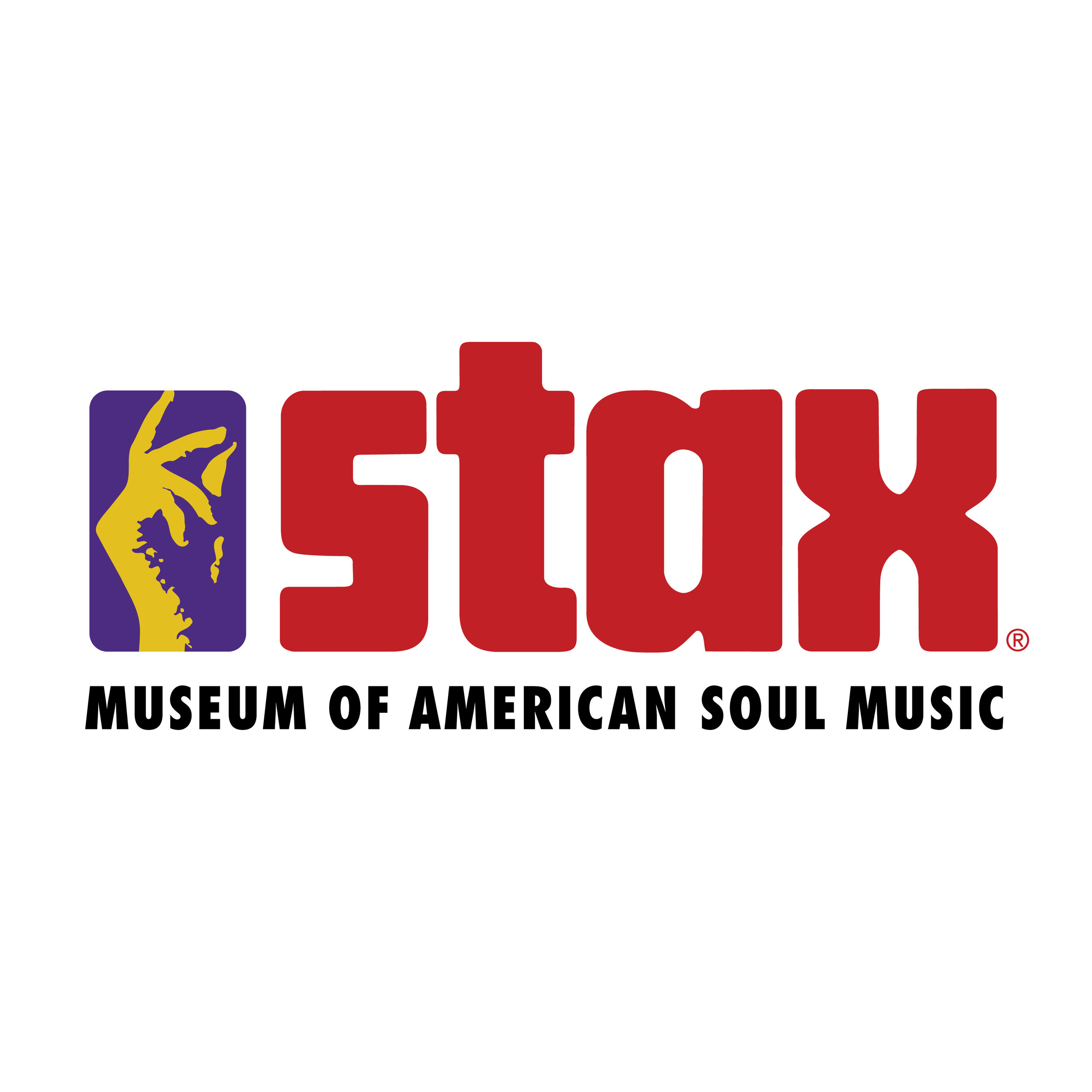  Stax Museum of American Soul Music logo  Branding creative and design by Chuck Mitchell, updated from original STAX logo  The Stax and Snapping Fingers design are ® trademarks of Stax Records, a division of Concord 