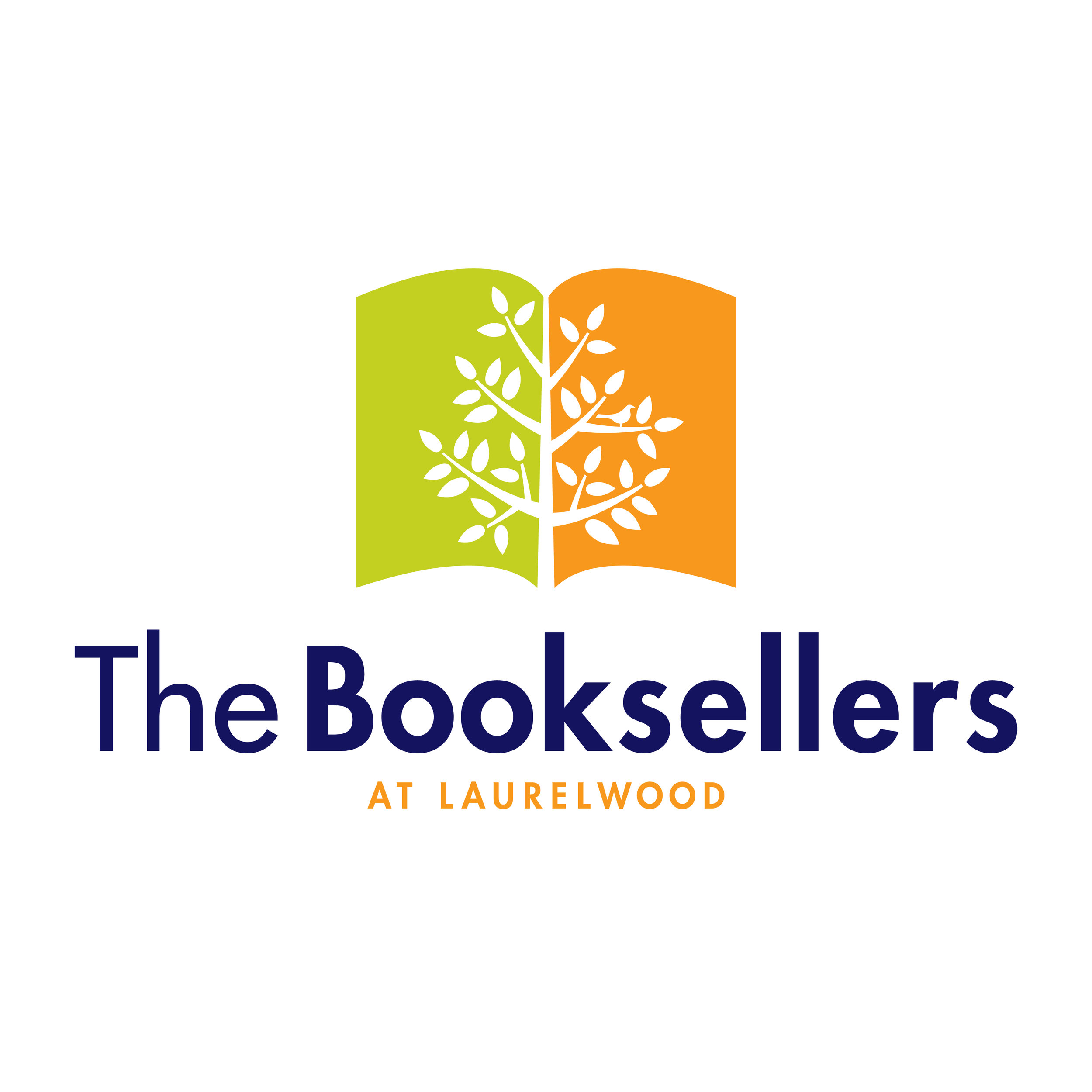  The Booksellers at Laurelwood logo  Creative and design by Chuck Mitchell  Laurelwood Center Memphis, Tennessee 