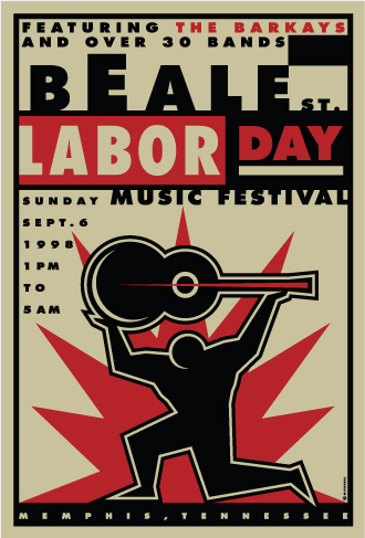  Beale Street Labor Day Music Festival graphic  © Chuck Mitchell. All rights reserved. 