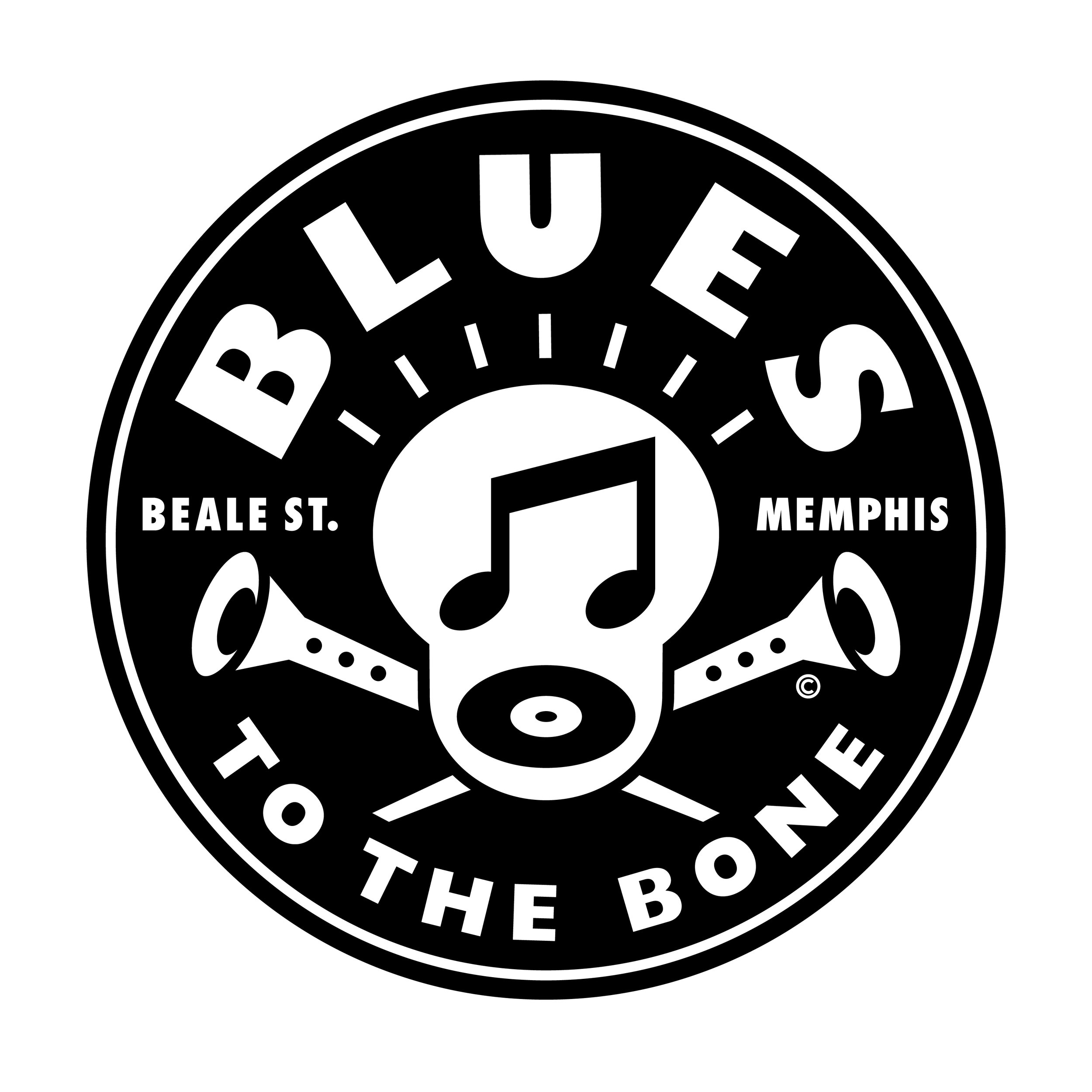  Blues to the Bone Brand logo  Creative and design by Chuck Mitchell  Blues to the Bone © Chuck Mitchell. All rights reserved.  © Chuck Mitchell. All rights reserved. 