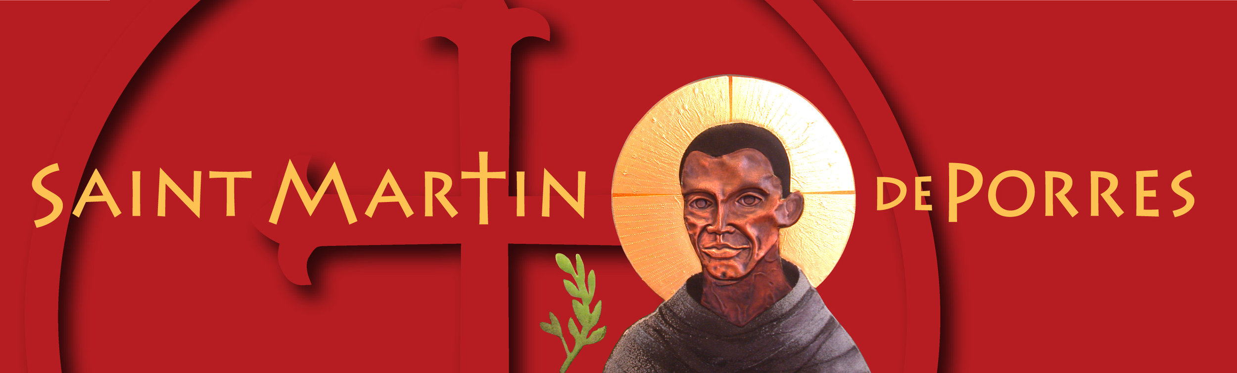 Branding creative and design by Chuck Mitchell  Pro bono work developed for St. Martin de Porres National Shrine &amp; Institute, Memphis  Enamel icon image of St. Martin by Pam Hassler 
