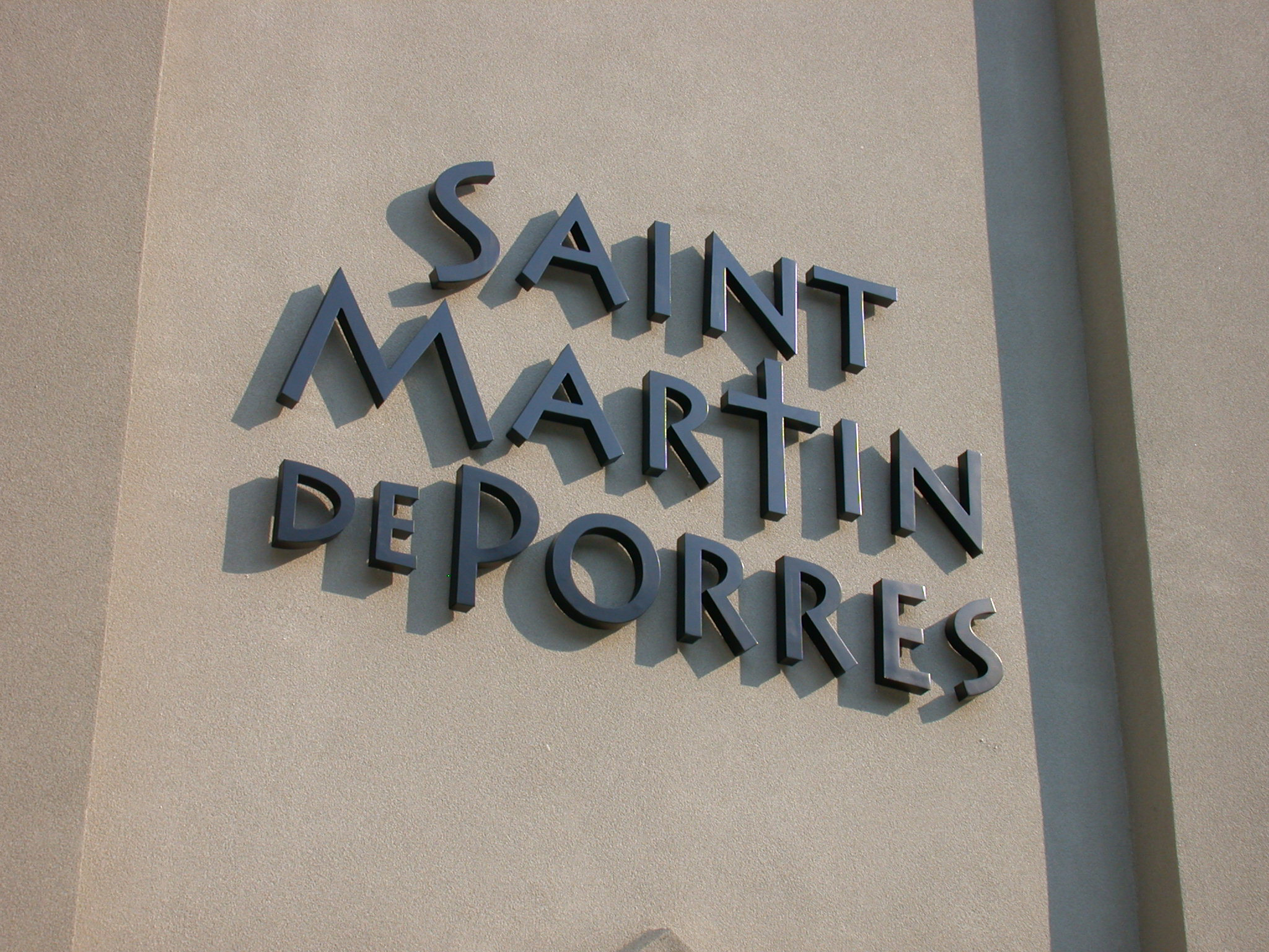  Branding creative, logo and signage design by Chuck Mitchell  Pro bono work developed for St. Martin de Porres National Shrine &amp; Institute, Memphis  Sign fabrication &amp; installation by Frank Balton Sign Company 