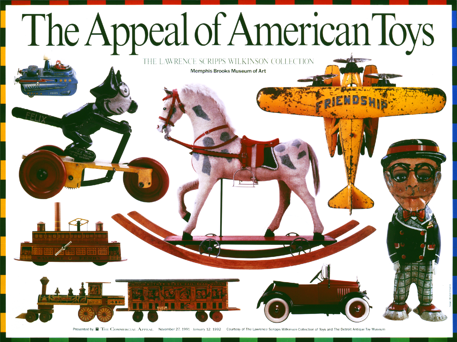  The Appeal of American Toys exhibit poster  Design and creative by Chuck Mitchell 