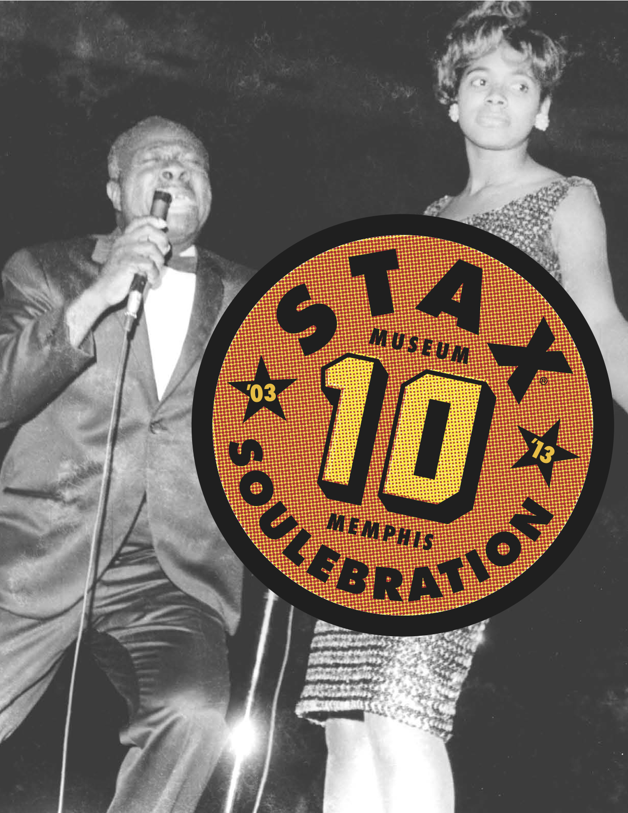 STAX 10 Soulebration event branding  Creative, design and event naming by Chuck Mitchell  Rufus &amp; Carla Thomas  Photo copyright of the Withers Family Trust 