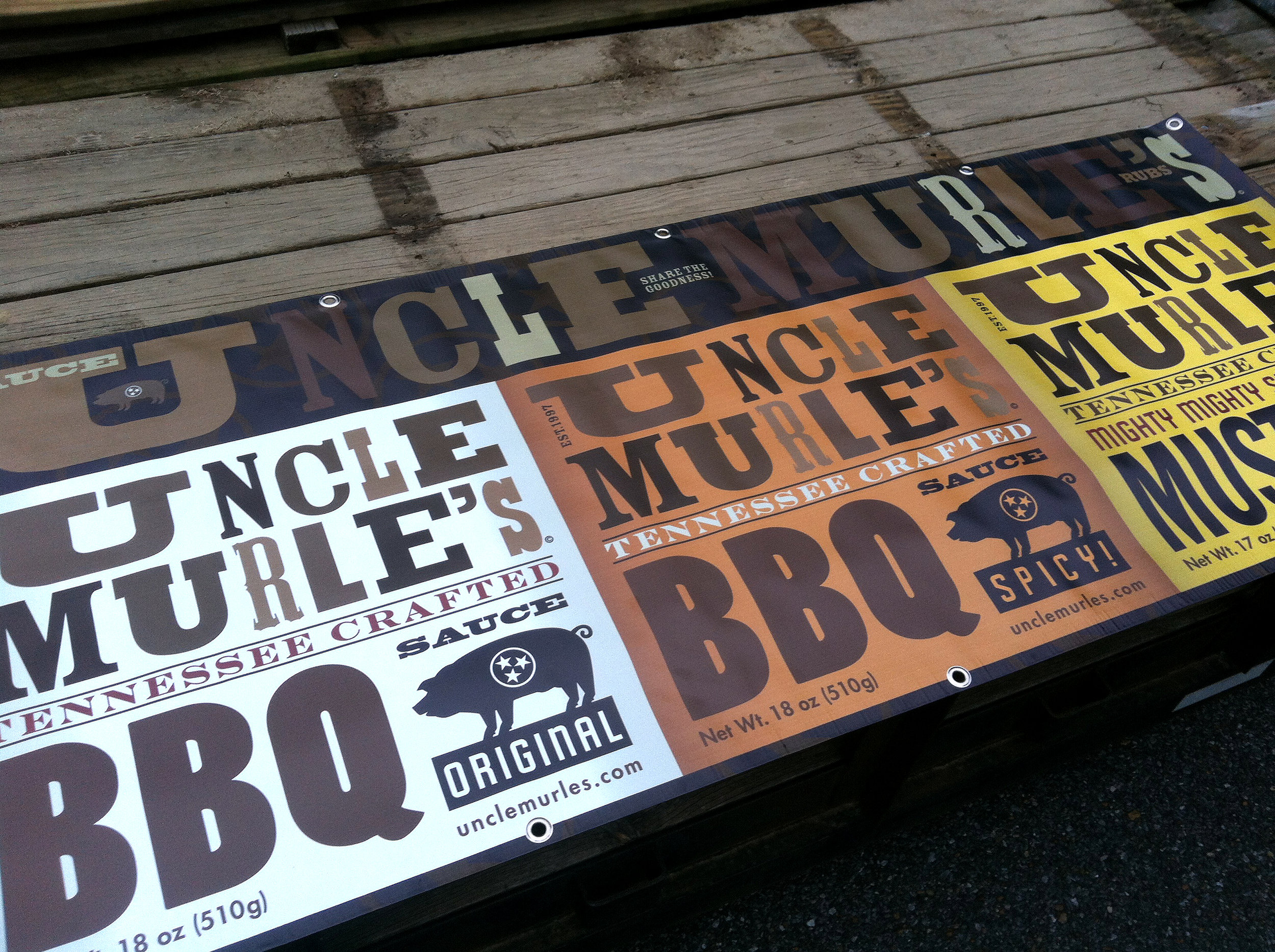  Uncle Murle’s BBQ team event graphics  Branding creative and design by Chuck Mitchell 