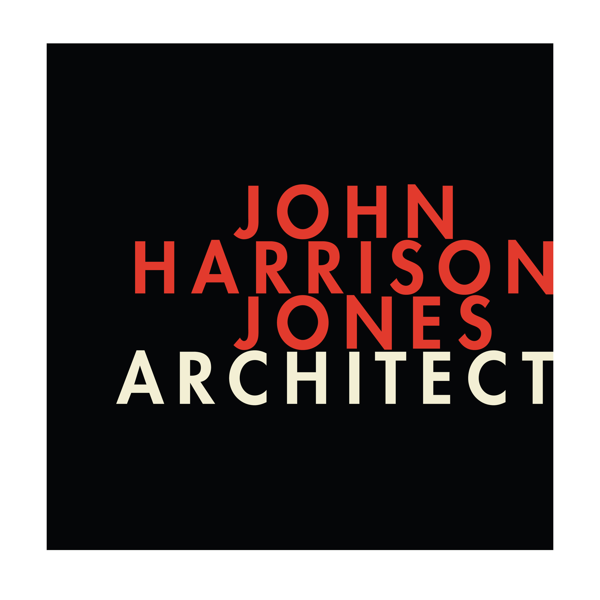  John Harrison Jones Architect  Branding creative and design by Chuck Mitchell 