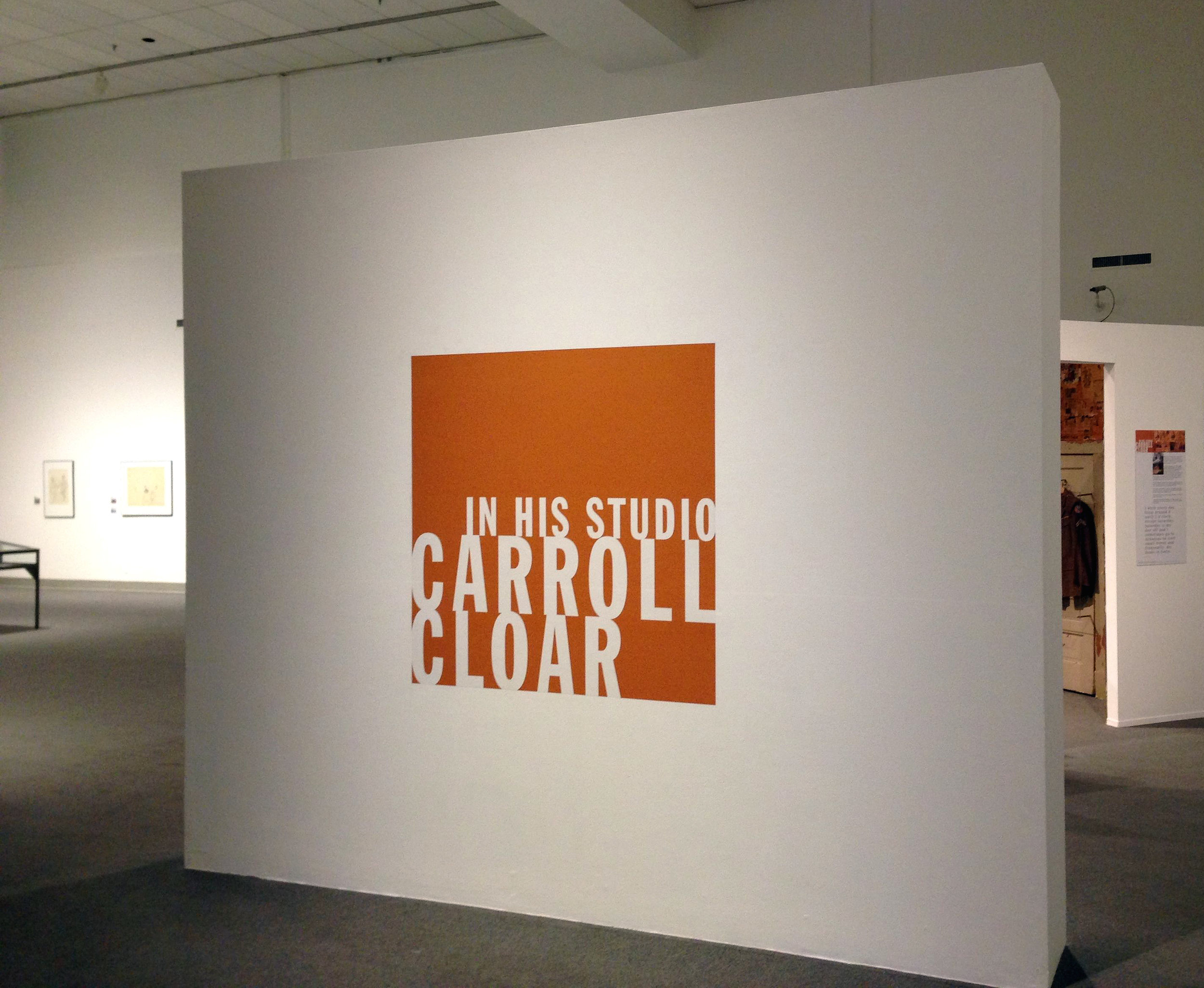  Carroll Cloar in His Studio  Exhibition design  Creative direction and design by Chuck Mitchell  AMUM, Art Museum of the University of Memphis 