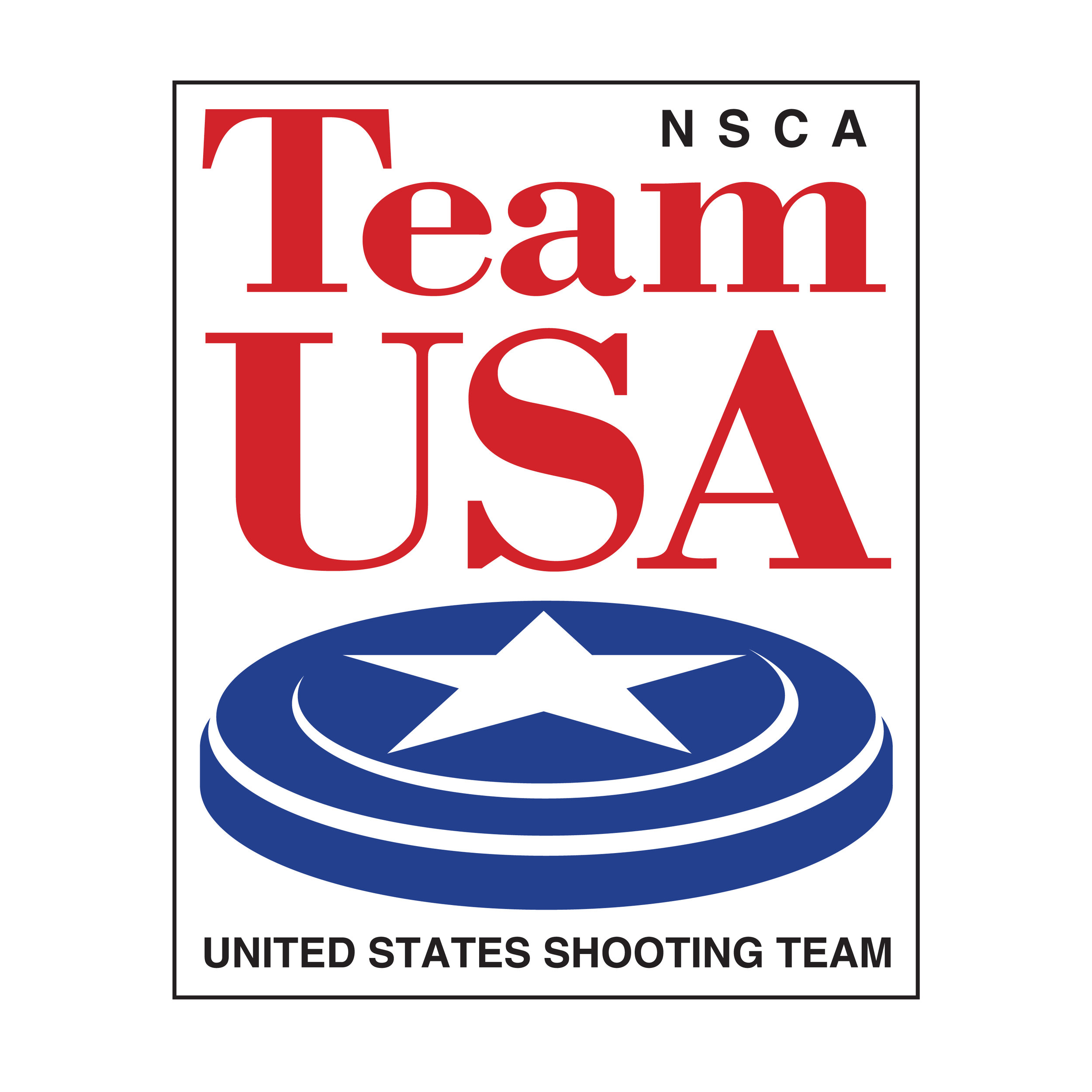 NSCA Team USA logo  United States Shooting Team  Design, branding and creative direction by Chuck Mitchell 