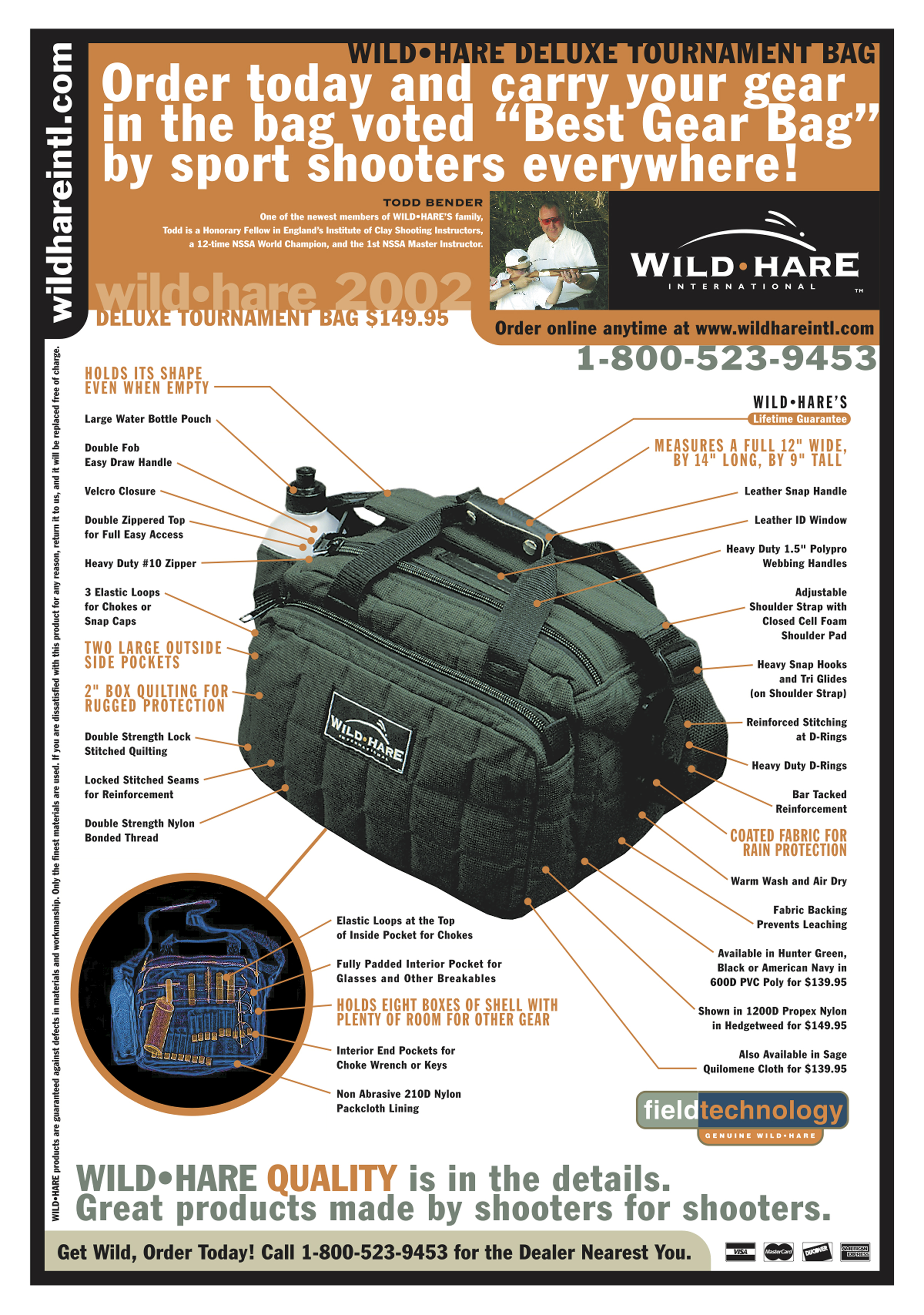  Wild•Hare International consumer ad  Design, branding and creative direction by Chuck Mitchell  Photograph by API Cine, Memphis 