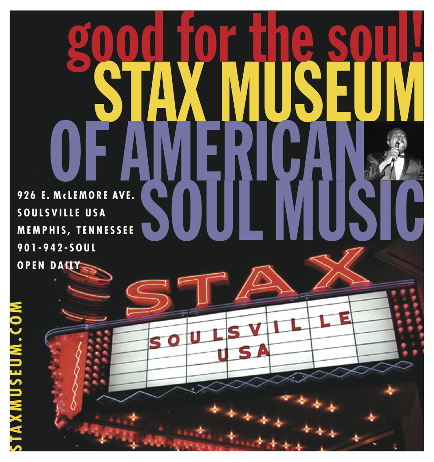  STAX small space magazine ad  Branding creative, ad copy and design by Chuck Mitchell 