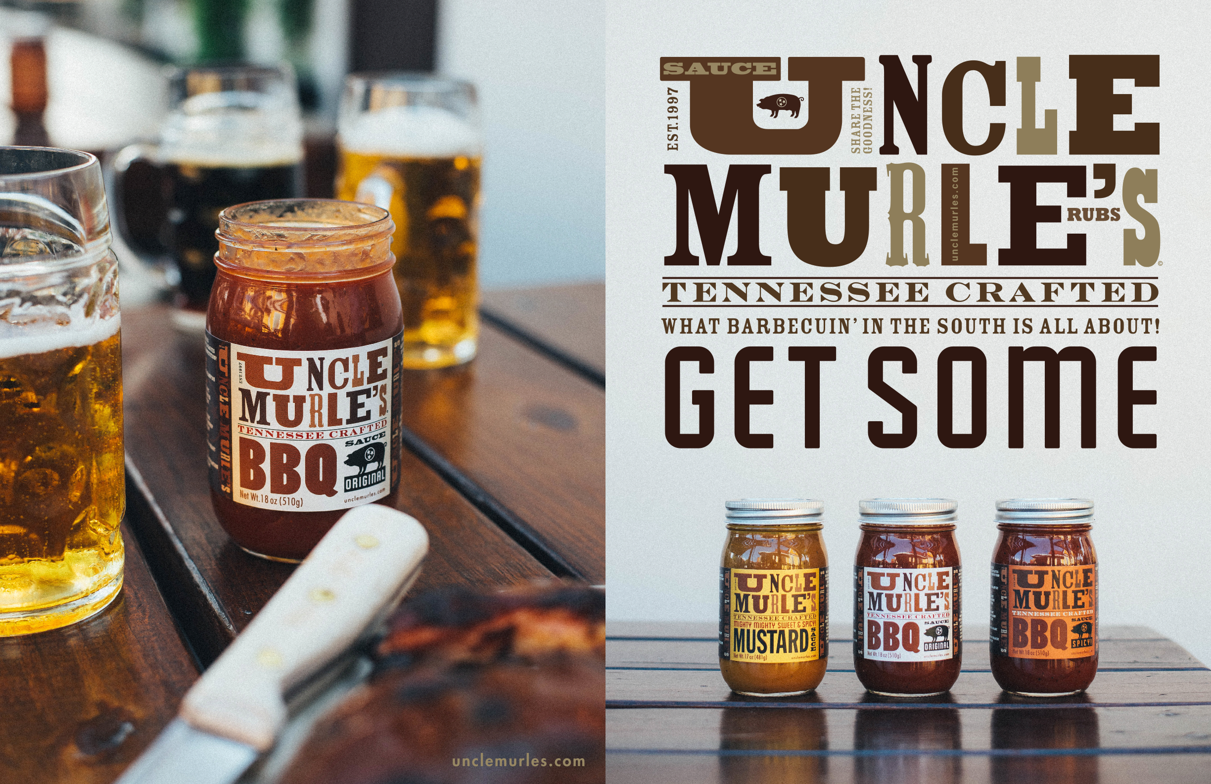  Uncle Murle’s brand packaging  Branding creative and design by Chuck Mitchell  Photographs by Reid Mitchell 