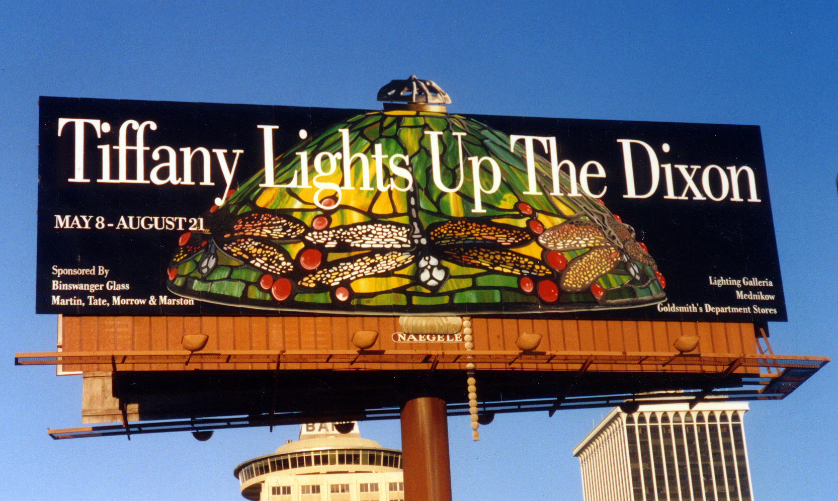  Dixon Gallery &amp; Gardens “Tiffany Lights Up The Dixon” outdoor  Branding creative, copywriting and design by Chuck Mitchell 