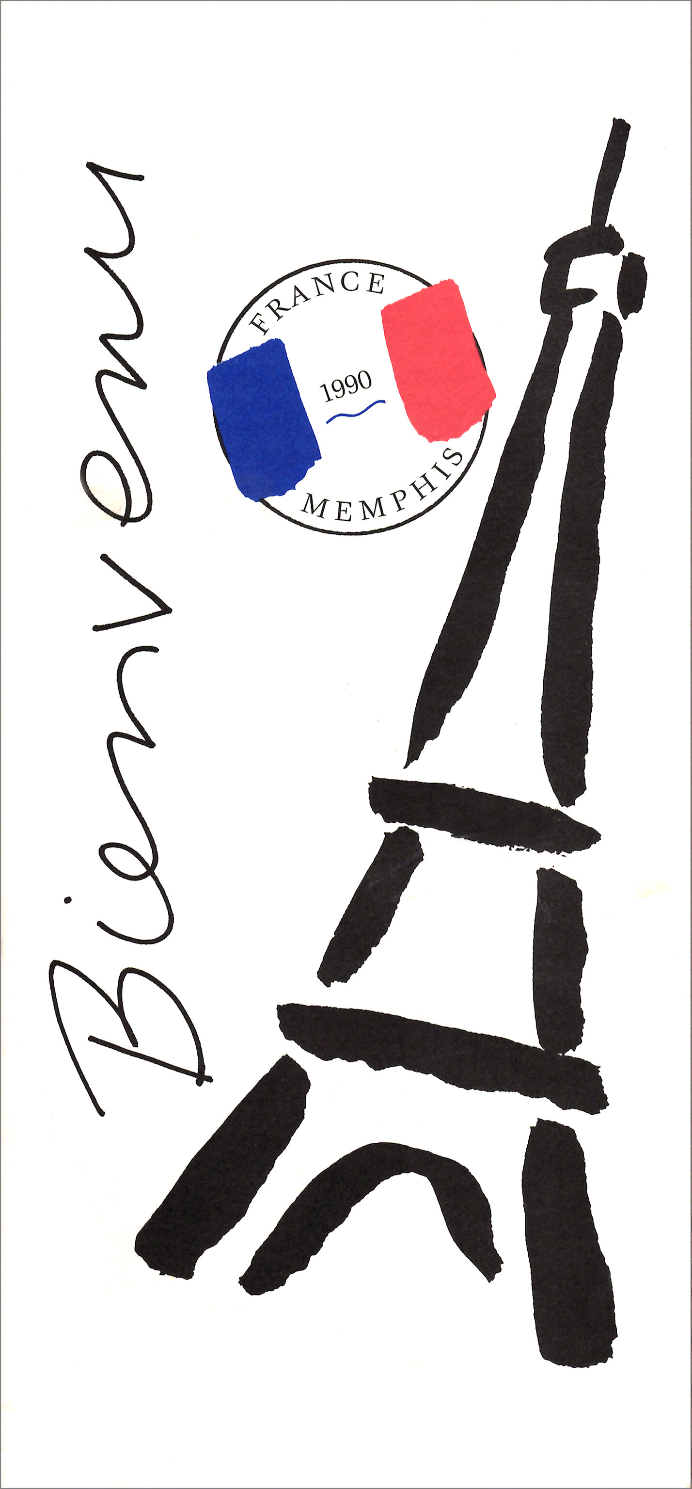  Memphis in May Celebrates France  Branding creative, design and illustrations by Chuck Mitchell  Hand lettering by Elizabeth Mitchell 