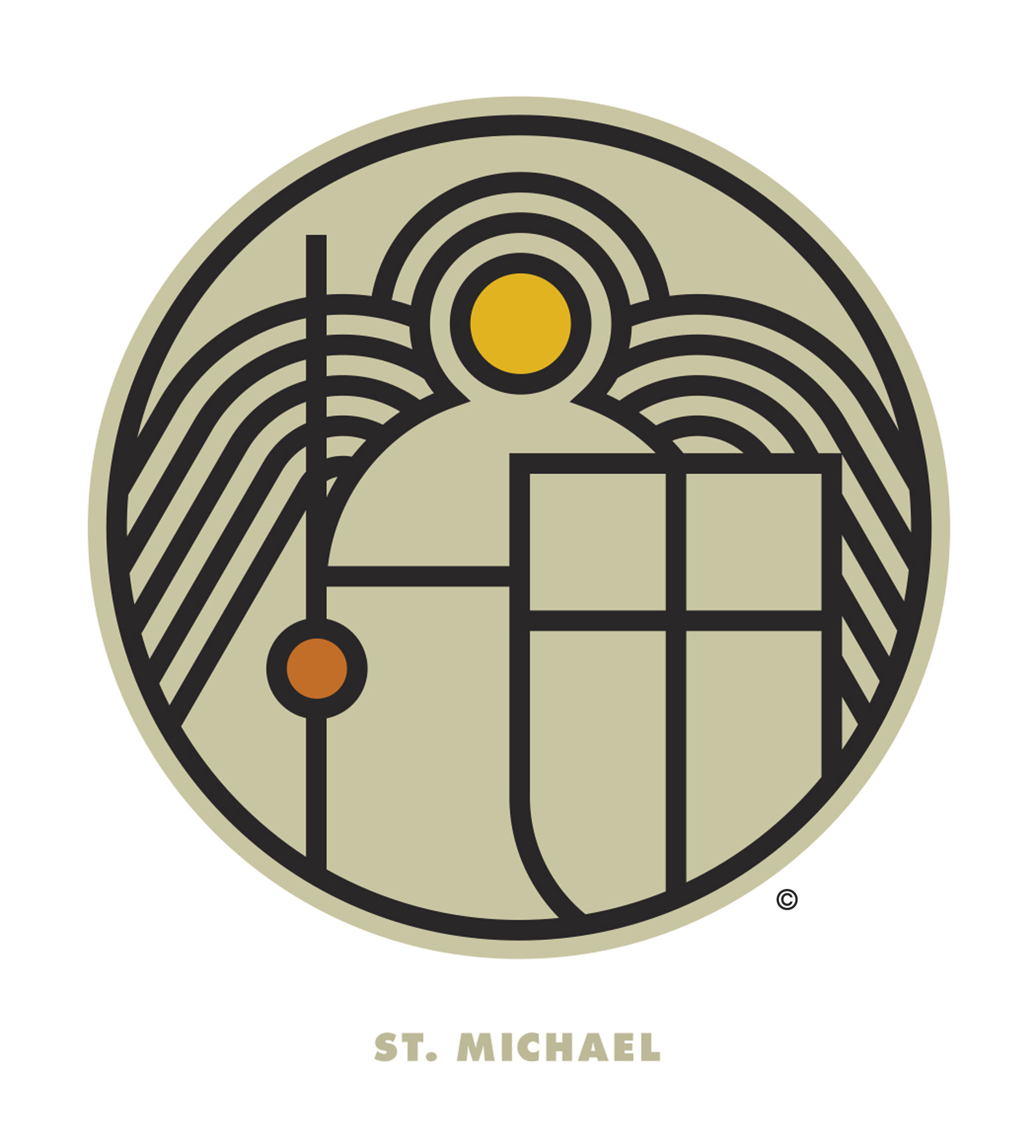  St. Michael  Design creative by Chuck Mitchell  © Chuck Mitchell  All rights reserved. 
