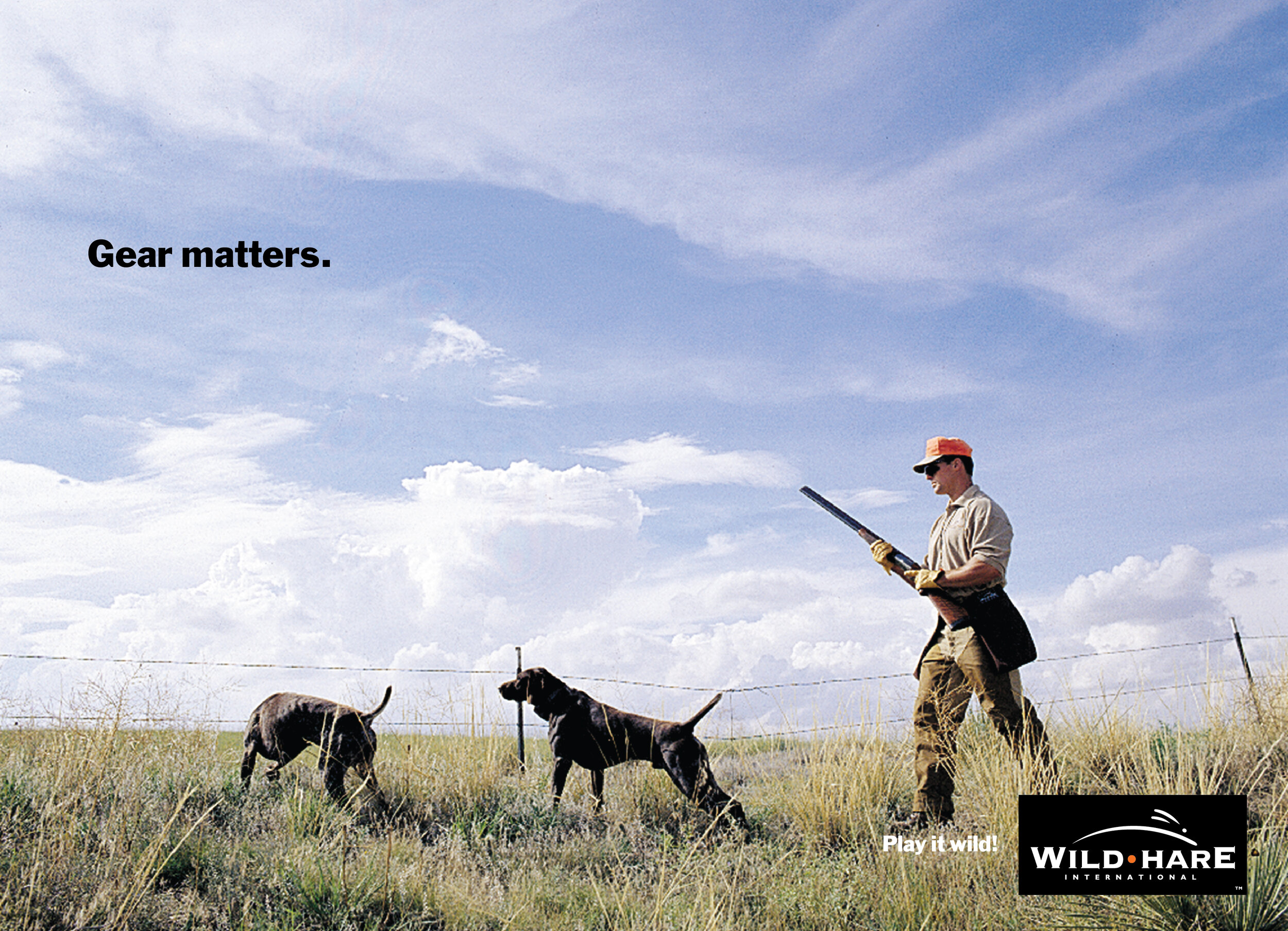  Wild•Hare International Gear Matters consumer ad  Design, branding and creative direction by Chuck Mitchell  Photograph by Jack Kenner 