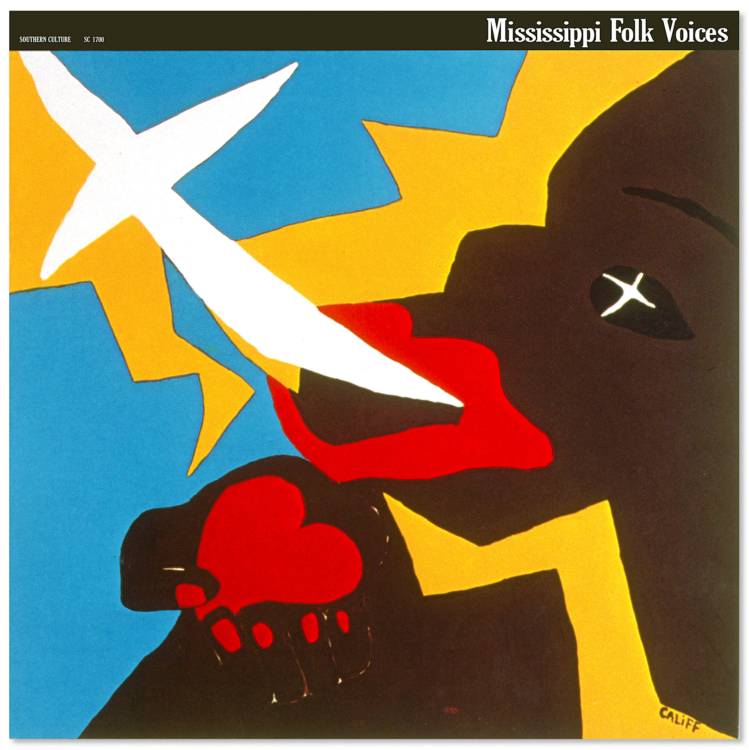  Mississippi Folk Voices  Various artists  Center for the Study of Southern Culture Album Series  William Ferris  Oxford, Mississippi  Creative direction, concept, design and production supervision by Chuck Mitchell  Illustration by Mara Califf  Prod