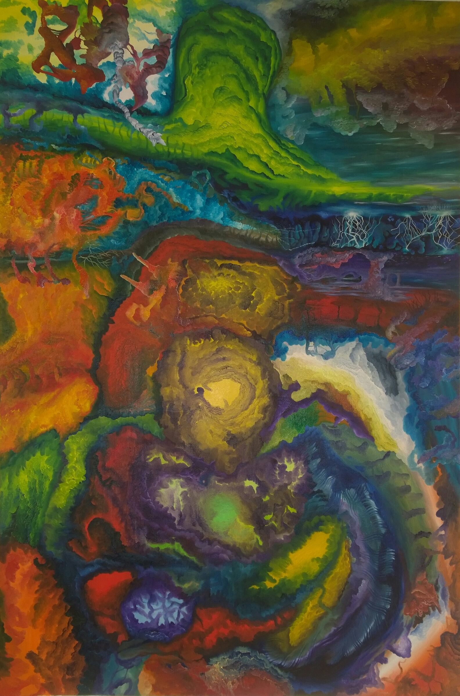 Nebulous, Oil on Canvas, 40" X 60" 2015 $600