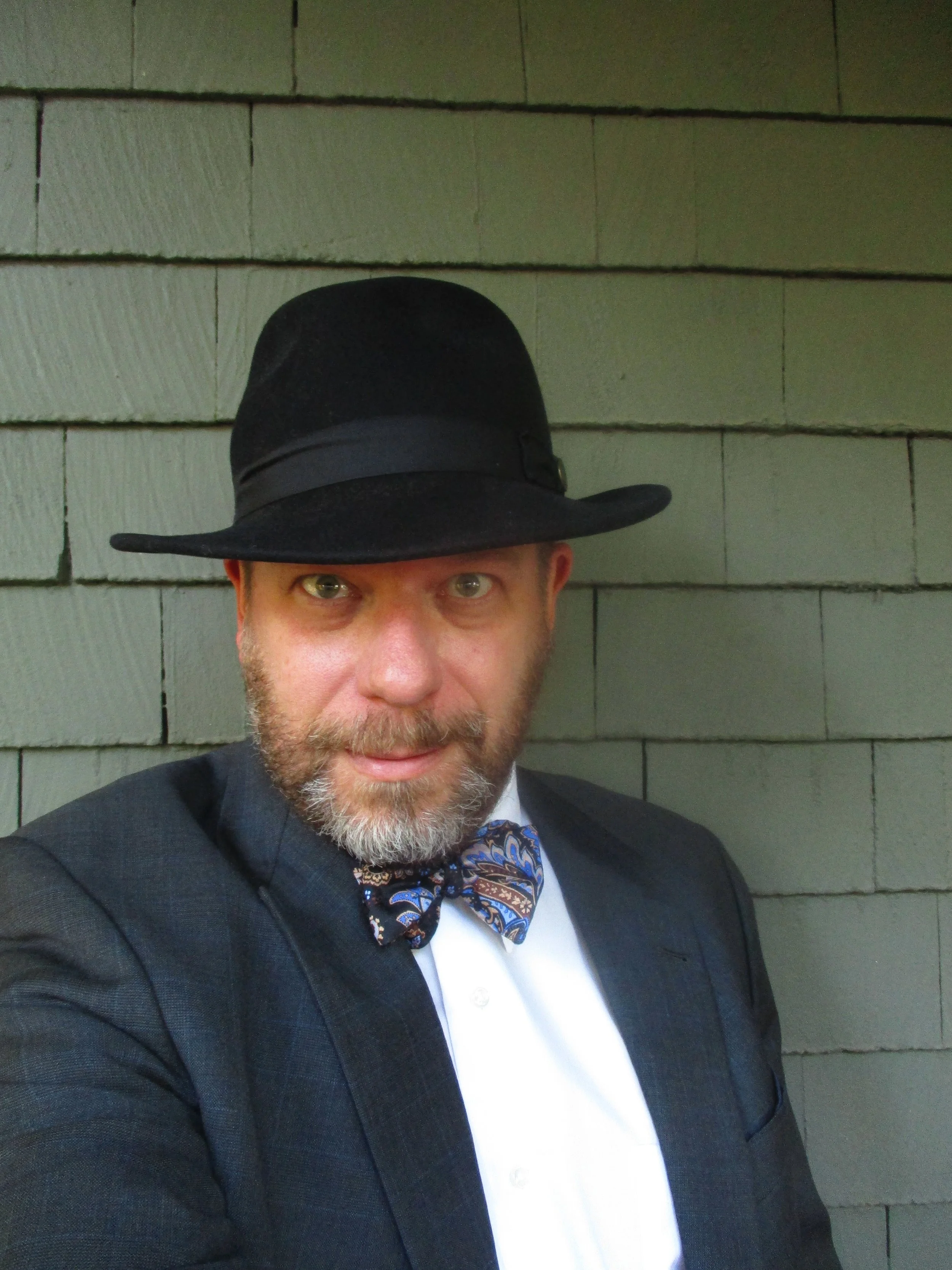 Etiquetteer is ready for Felt Hat Day with a favorite fedora.