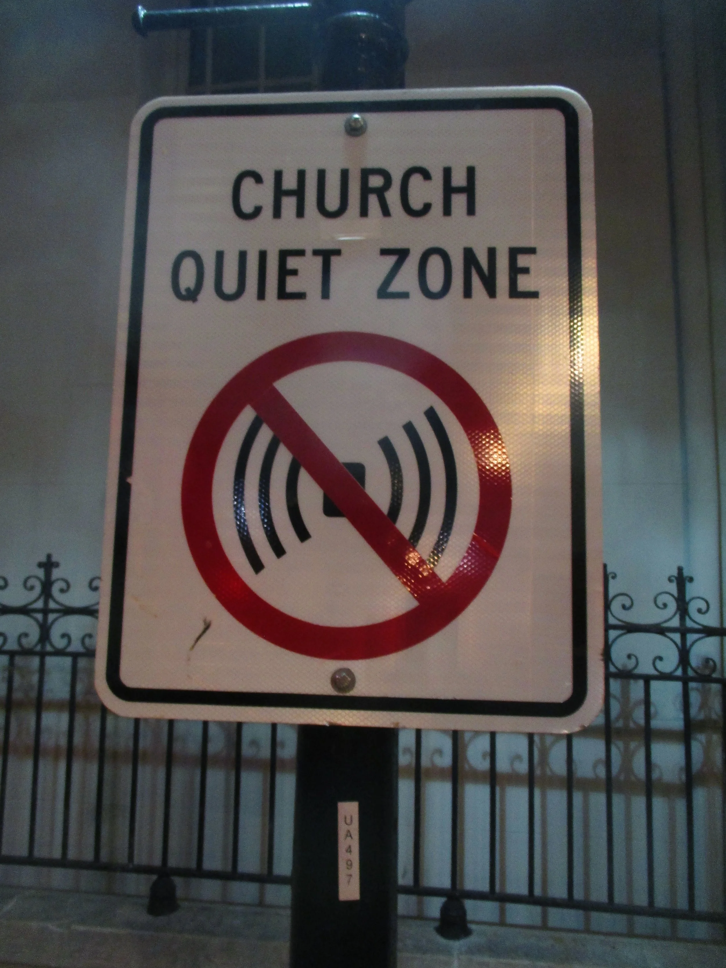 Behind St. Louis Cathedral in the French Quarter. So necessary when one considers the numbers of barrooms nearby.