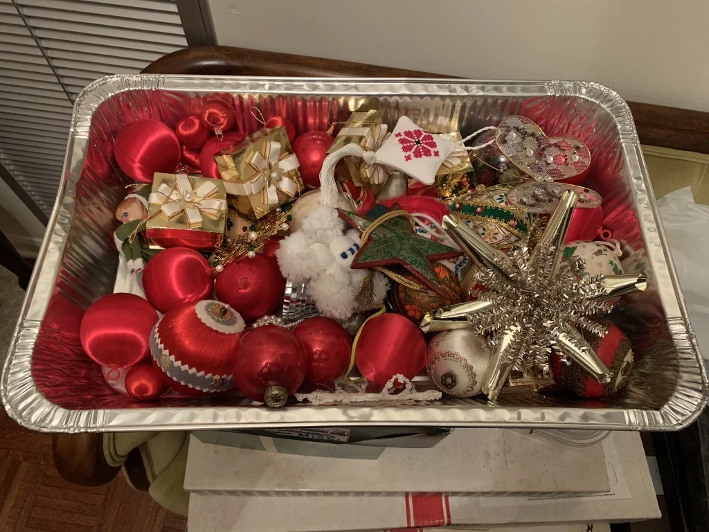 This is just one container of ornaments.