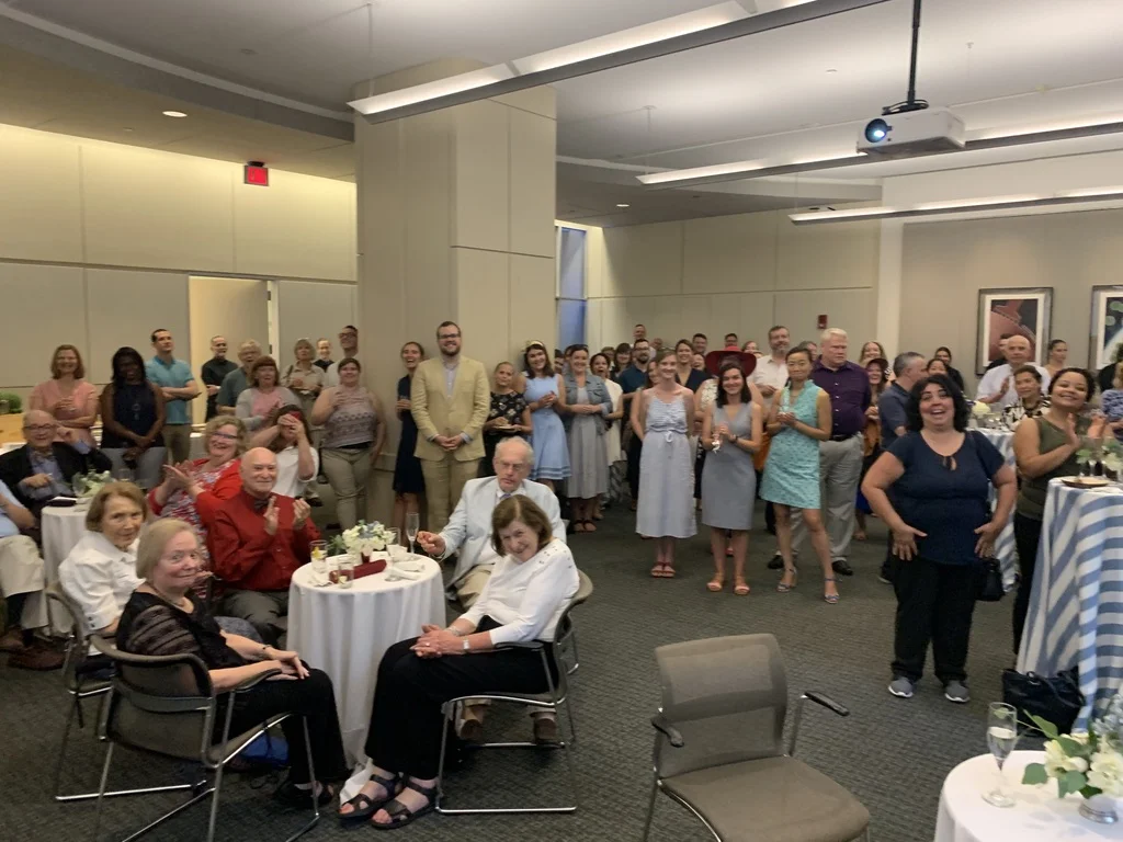 One view of the room. As soon as I got to the microphone I took photos of the assembly. And this isn’t even everyone. What a great turnout!