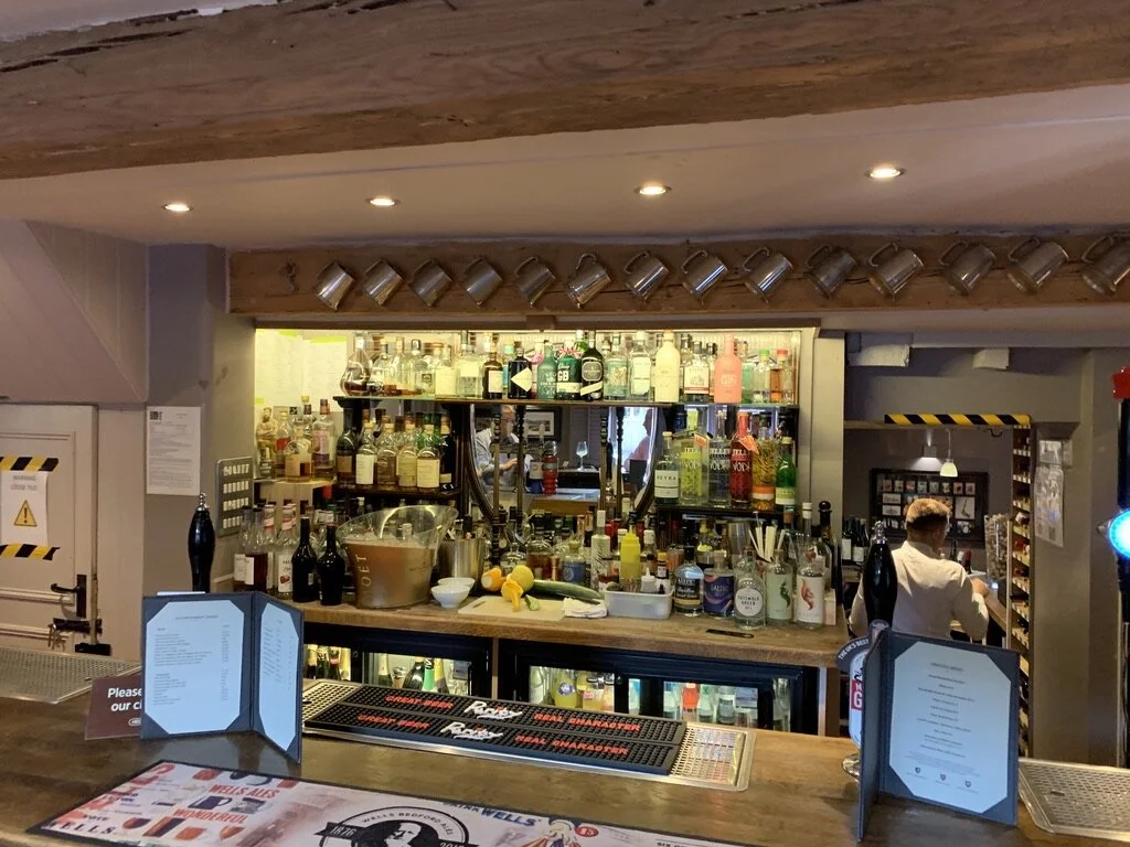 The bar at The Cross.