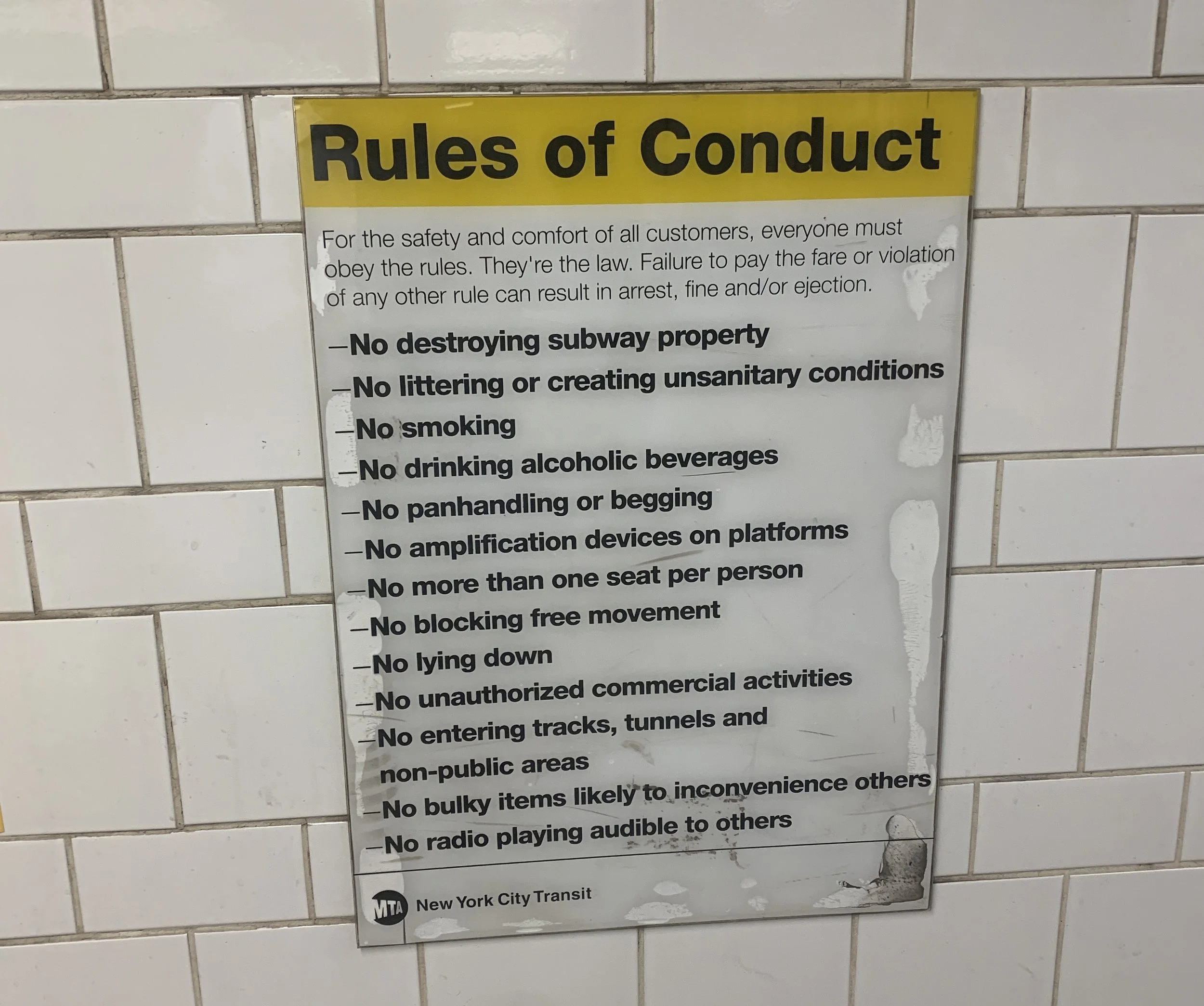 Subway Manners, Vol. 25, Issue 24 — Etiquetteer