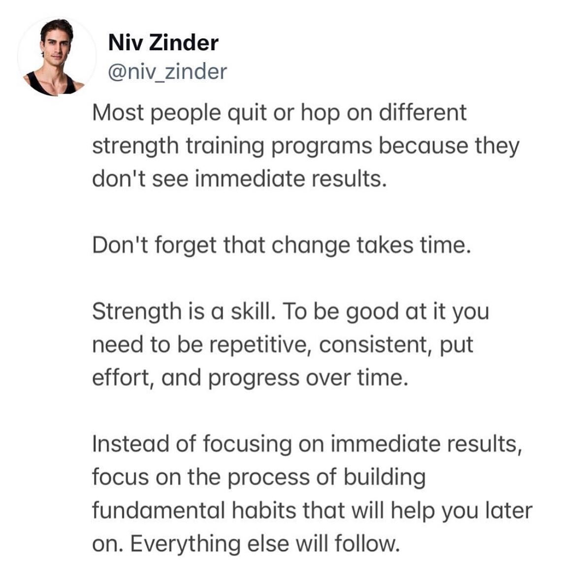 The more you stress about getting results, the more time it will take. Don't be discourage quickly and switch your routine. 

➡️I promise you that social media would be very boring if trainers would actually share their true training routine. 

➡️The