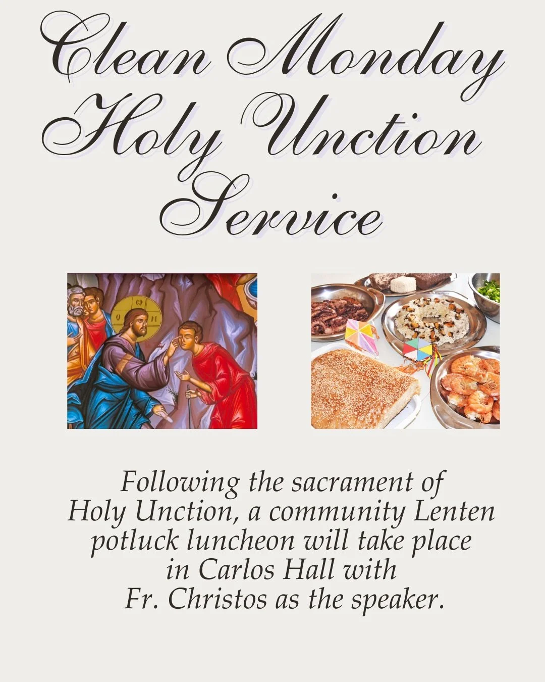 Clean Monday Golden Group Luncheon