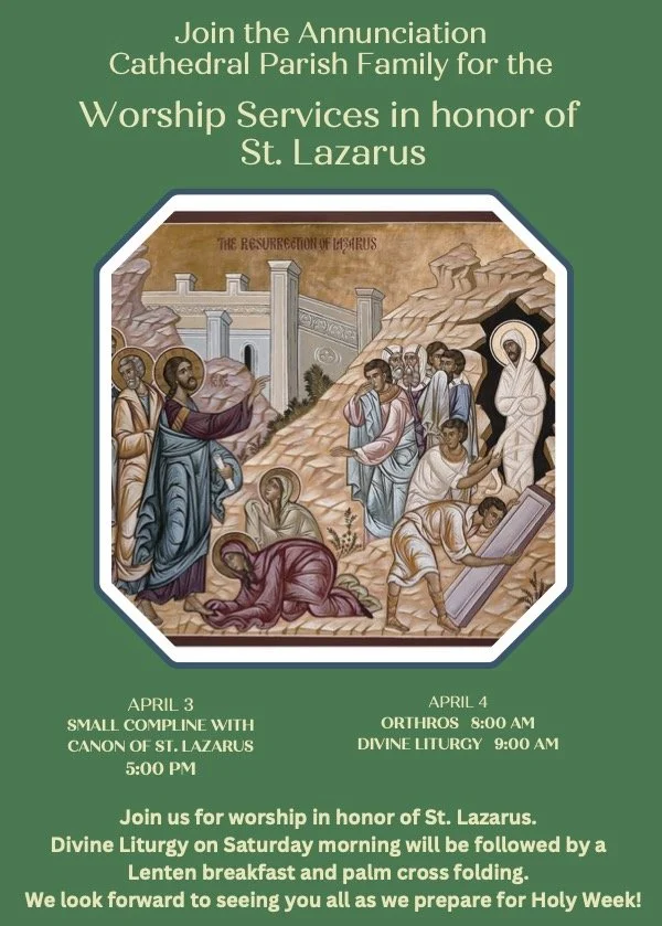 Saturday of Lazarus