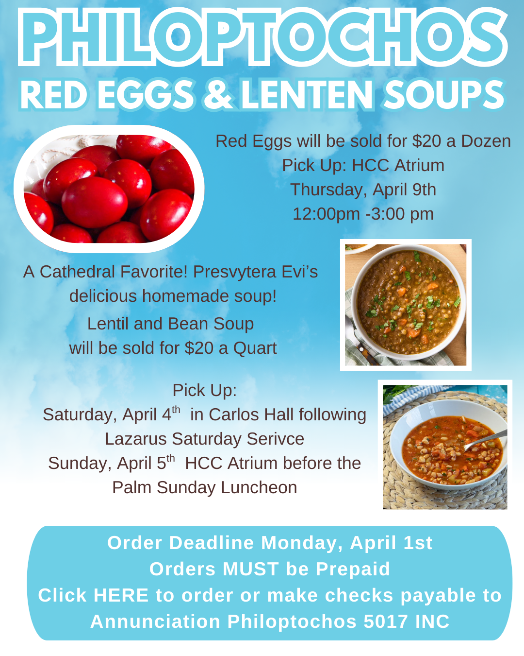 Red Eggs and Lenten Soups